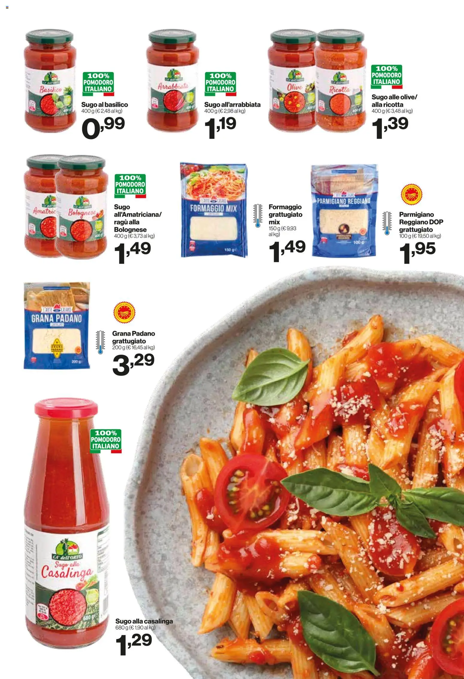 Volantino IN's del 14.01.2026 | Pagina: 5 | Prodotti: Formaggio, Basilico, Sugo, Parmigiano