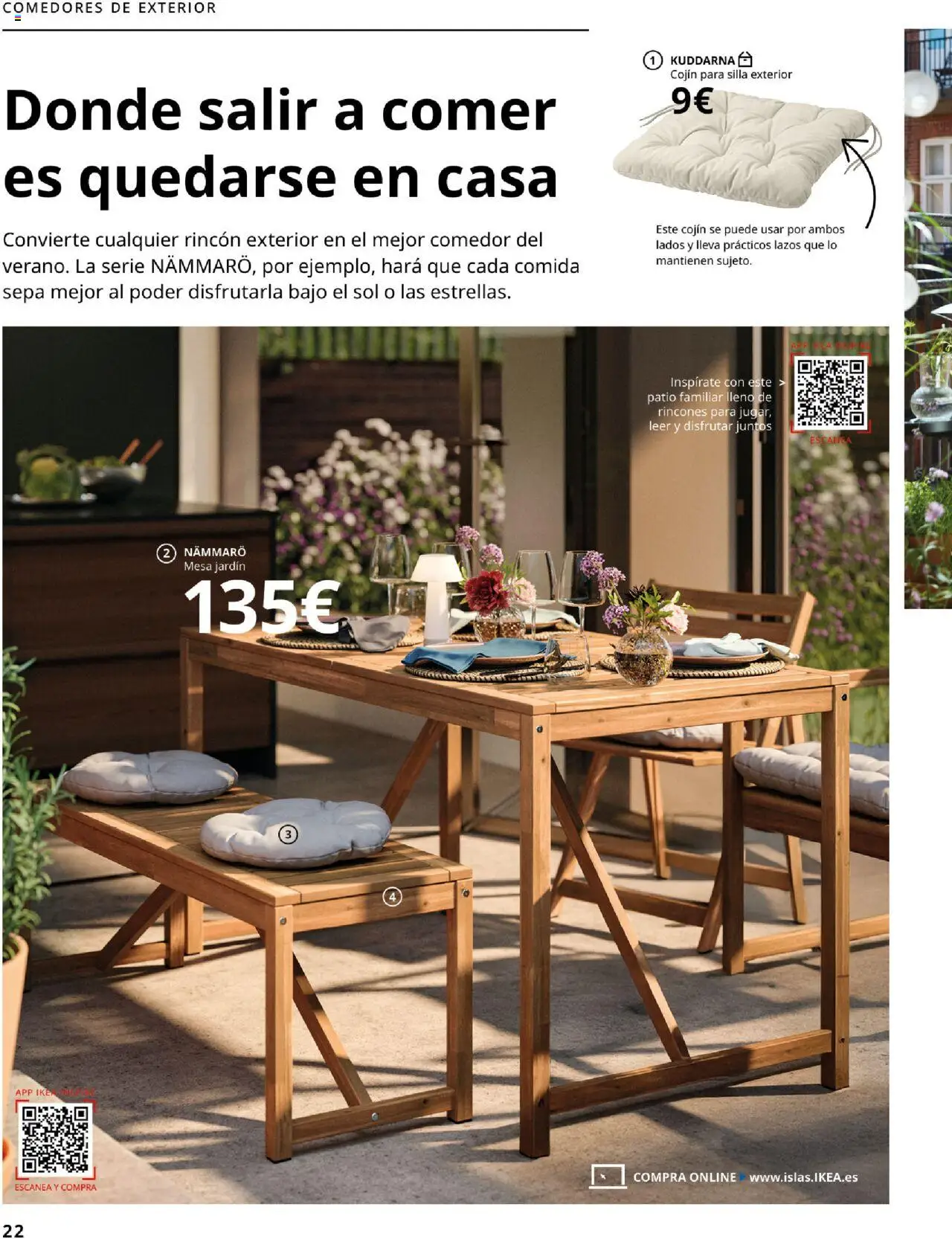 Catálogo IKEA Comedores │ válido desde el 01.09.2025 | Página: 22 | Productos: Cojín, Mesa, Silla