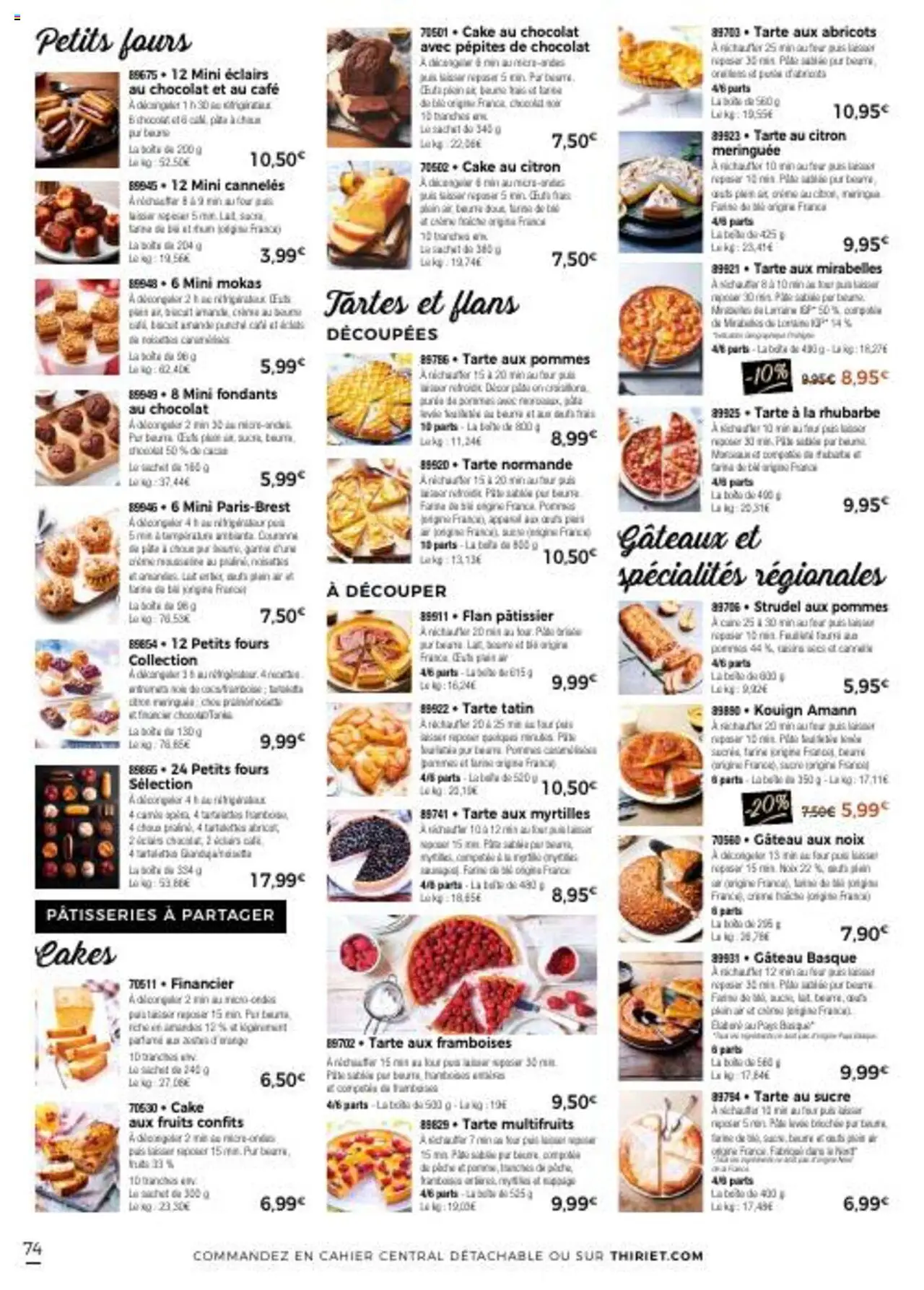  | Page: 74 | Produits: Four, Café, Chocolat, Pommes