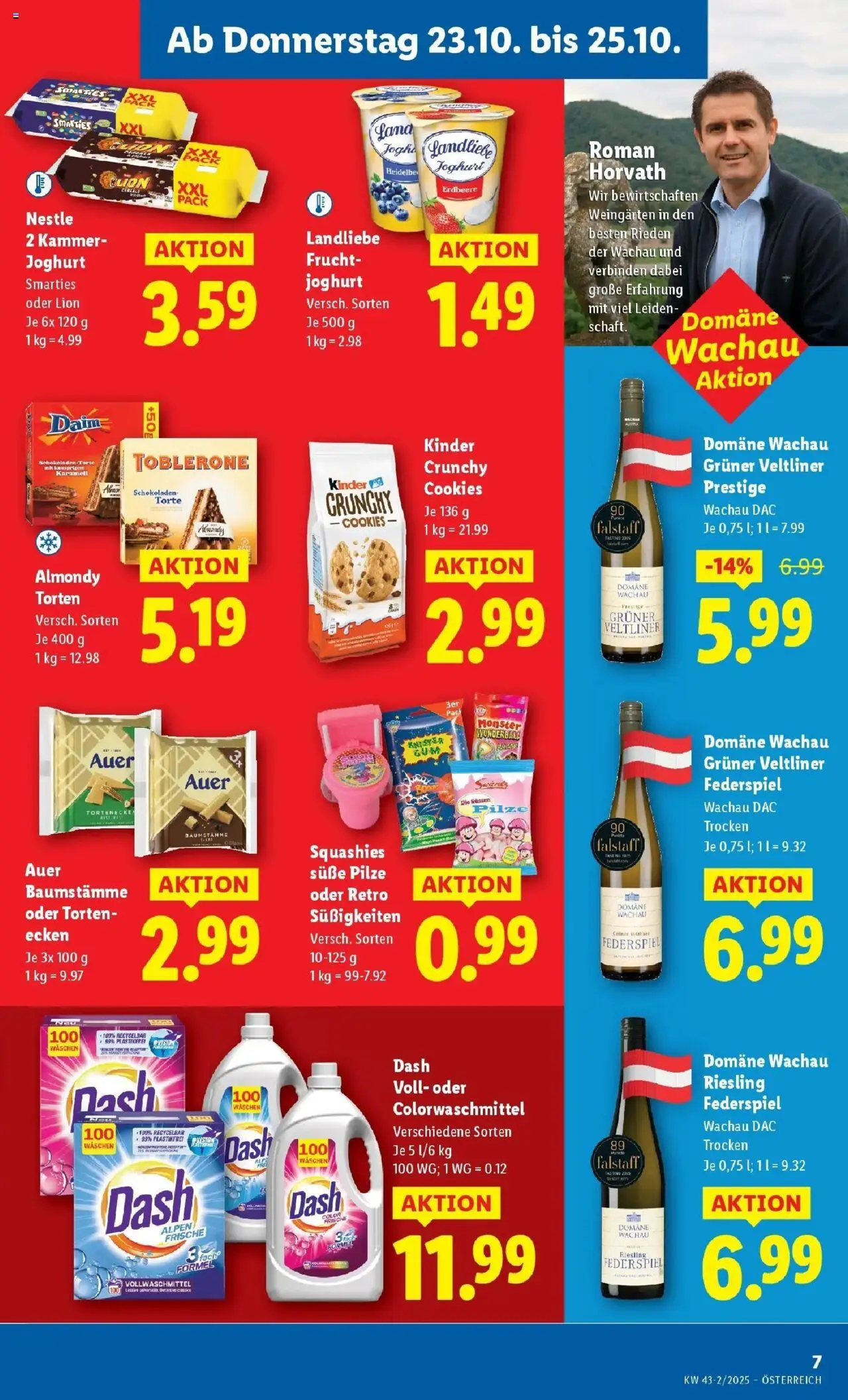 Lidl Flugblatt - Wien, Langenzersdorf, Zwettl ab 23.10.2025 - Angebote ab donnerstag | Seite: 11 | Produkte: Süßigkeiten, Joghurt