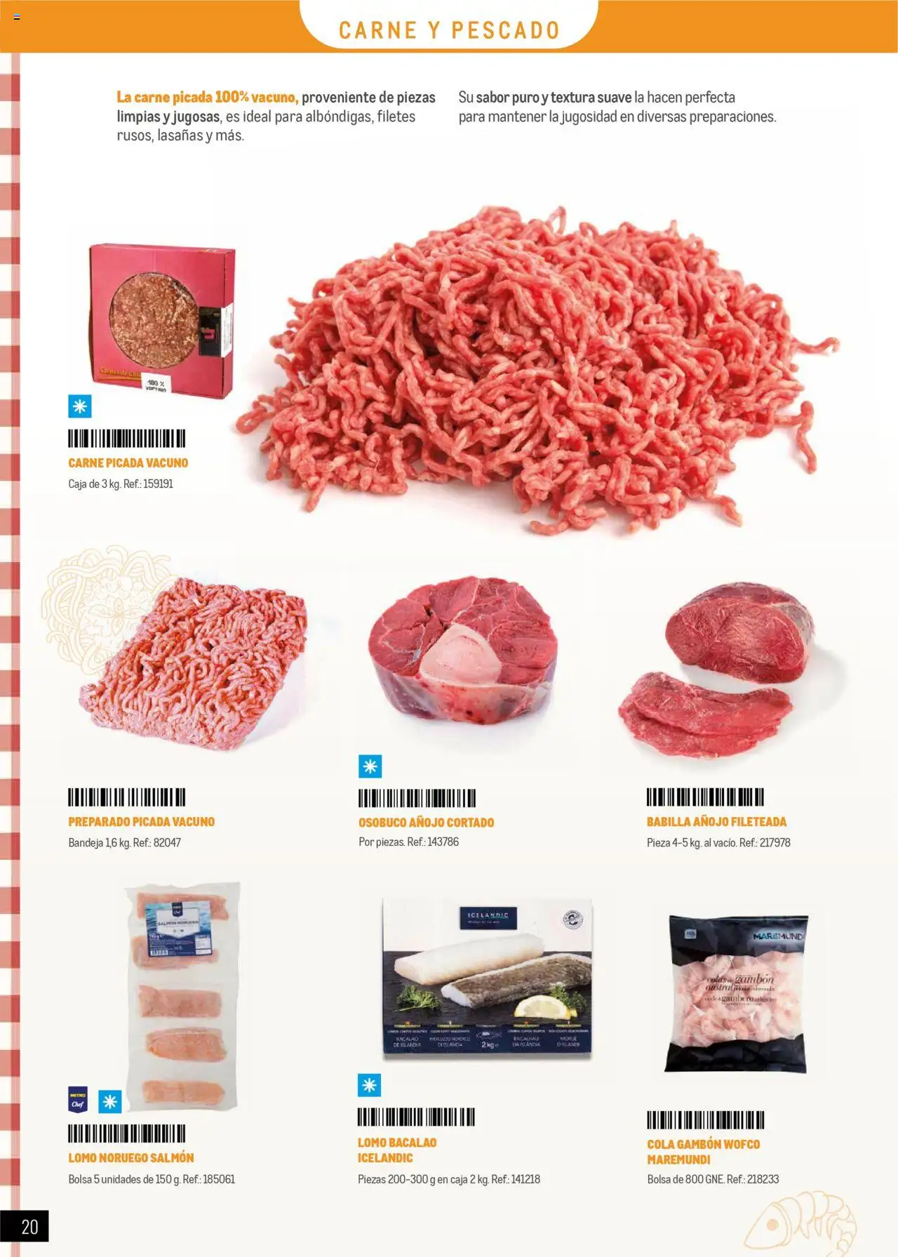 Makro - Restaurantes Italianos │ válido desde el 01.05.2025 | Página: 20 | Productos: Pescado, Bolsa, Bandeja, Caja