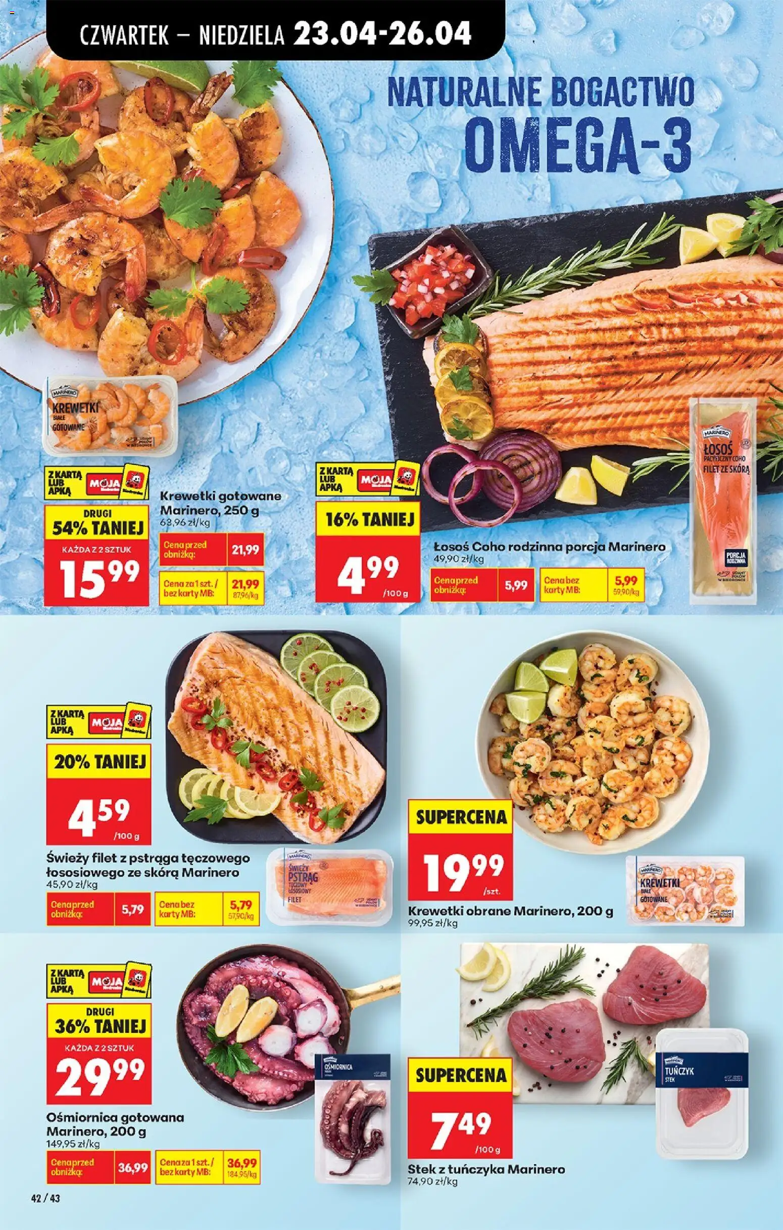Biedronka Polsko leták - Codziennie niskie ceny od 23.04.2026 | Strana: 58 | Produkty: Losos, Filet, Karty