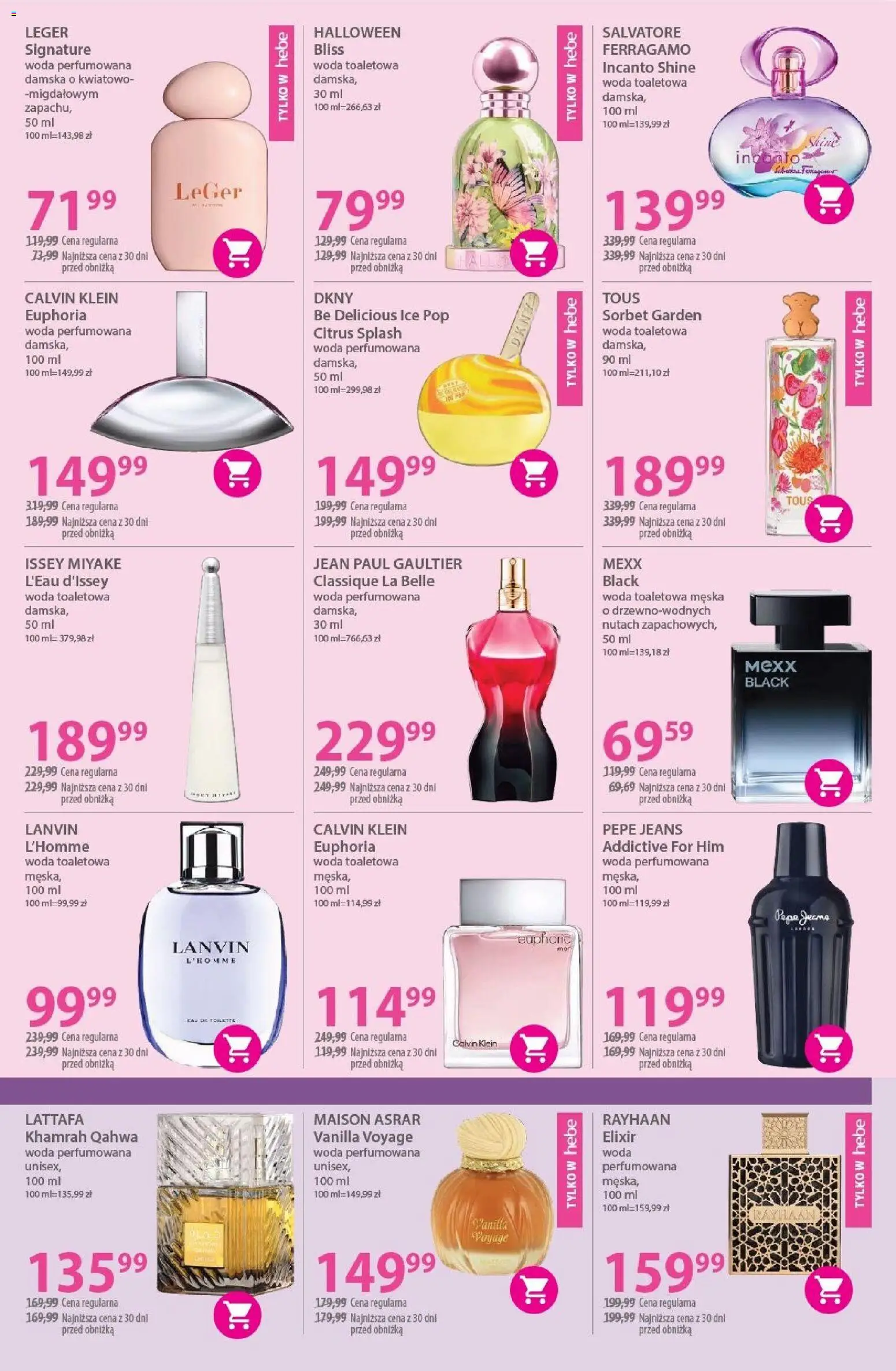 Hebe Gazetka od 02.12.2025 | Strona: 3 | Produkty: Sorbet, Woda toaletowa, Woda