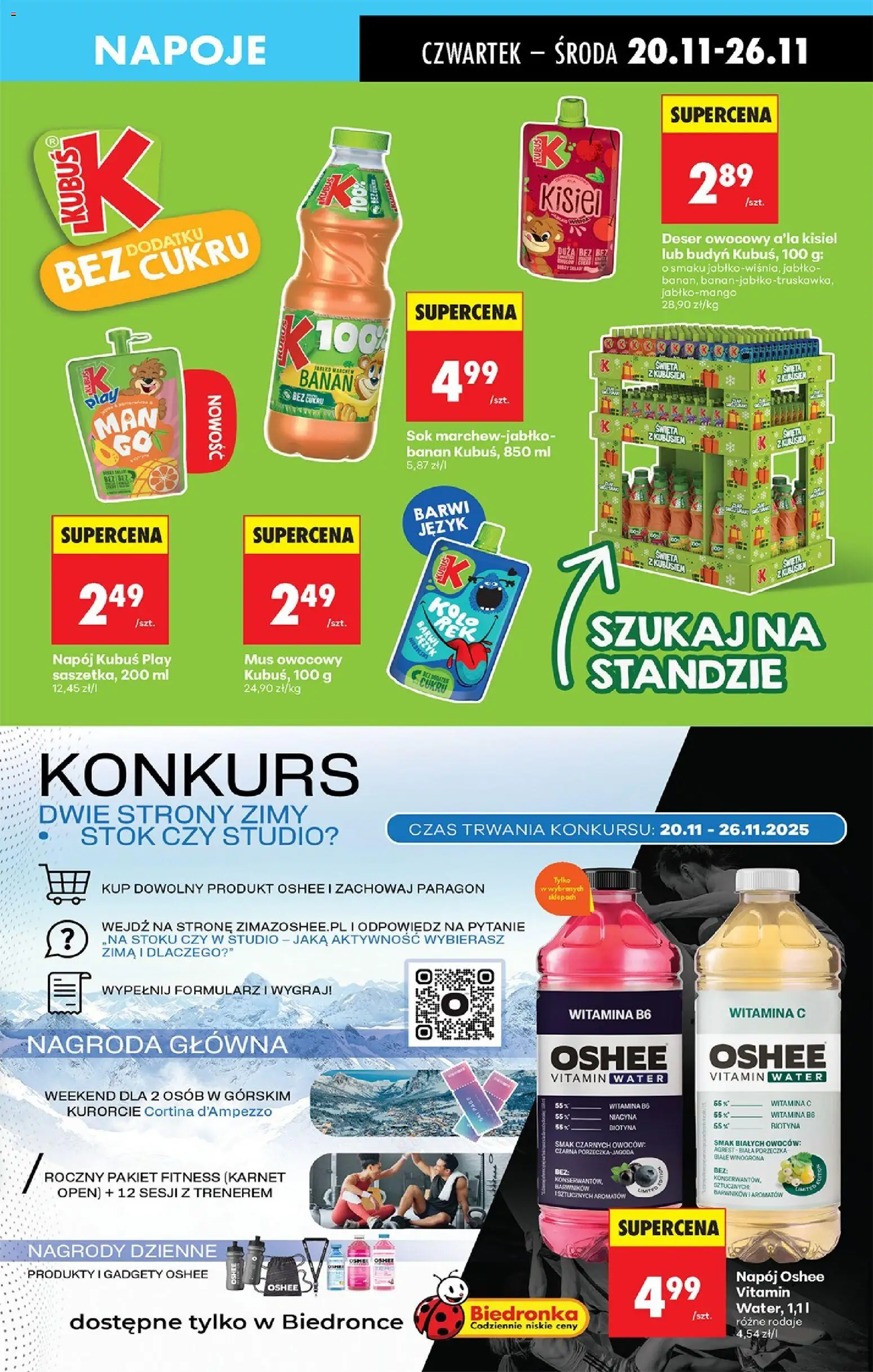Biedronka gazetka - Oferta w tym tygodniu od 20.11.2025 | Strona: 71 | Produkty: Winogrona, Napoje, Porzeczka, Sok