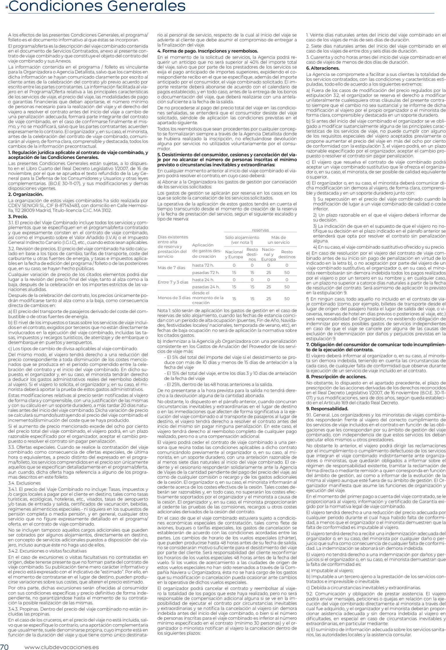 Viajes El Corte Inglés Zona Norte │ válido desde el 01.01.2026 | Página: 70