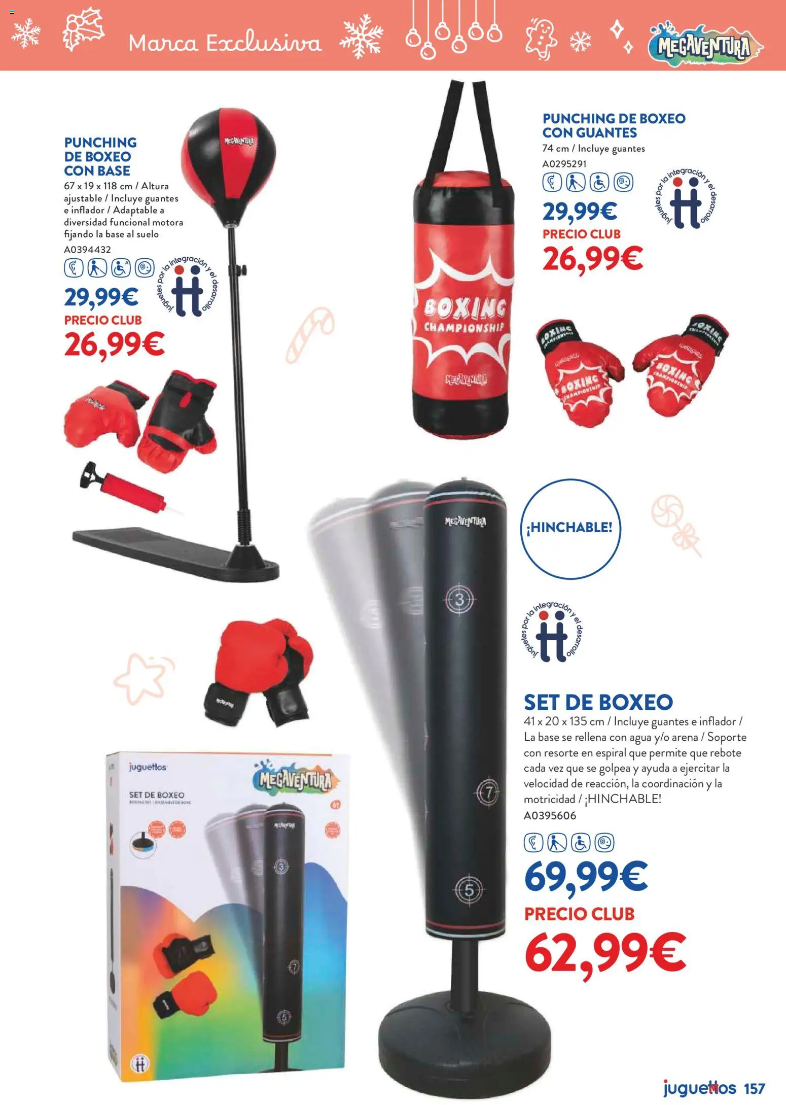 Juguettos catálogo Navidad │ válido desde el 27.10.2025 | Página: 157 | Productos: Guantes, Inflador, Juguetes