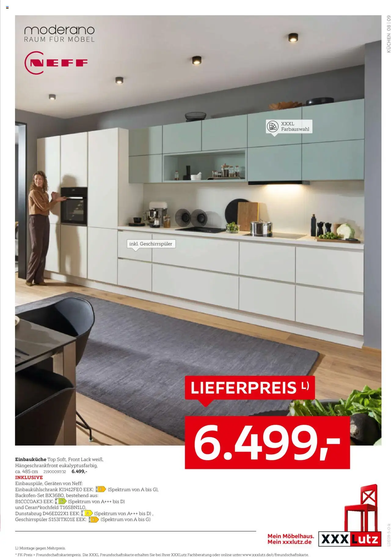 XXXL Lutz Nr. 1 bei Küchen – gültig ab 22.09.2025 | Seite: 11 | Produkte: Top, Neff, Geschirrspüler, Dunstabzug