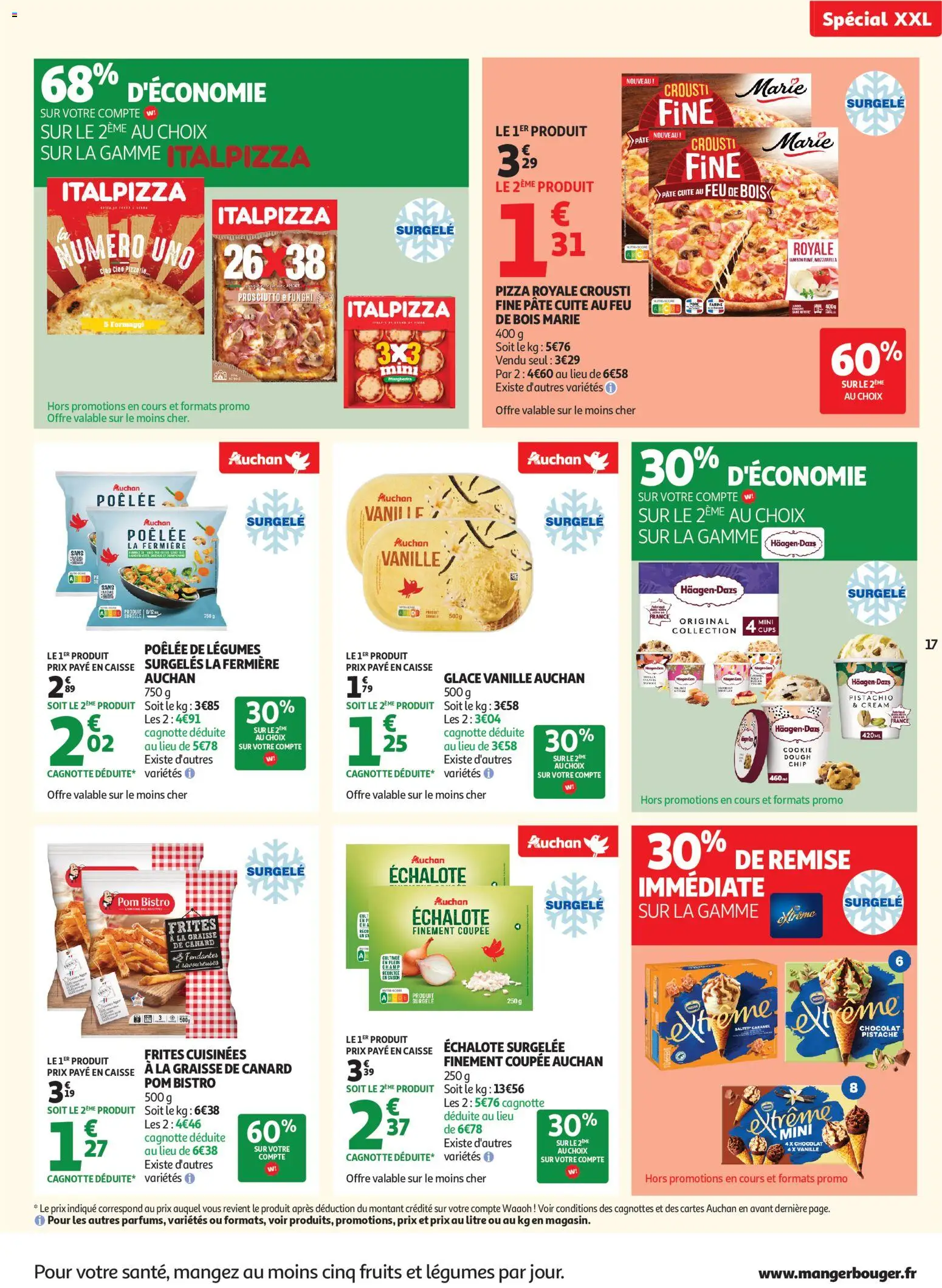 {H1} | Page: 17 | Produits: Graisse de canard, Échalote, Frites, Chocolat