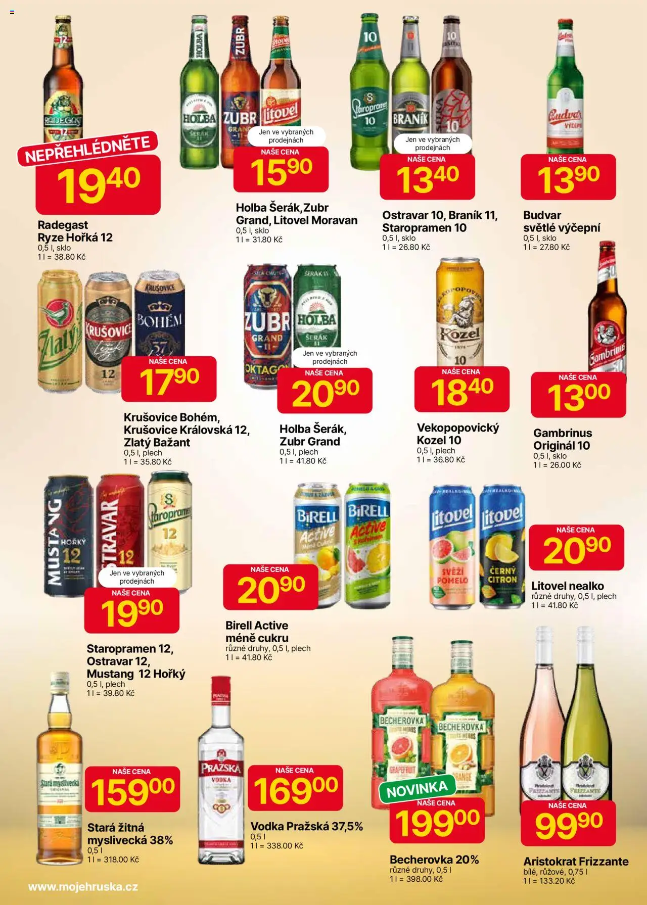 Hruška leták od 12.08.2025 | Strana: 8 | Produkty: Holba šerák, Budvar, Krušovice Bohém, Citron