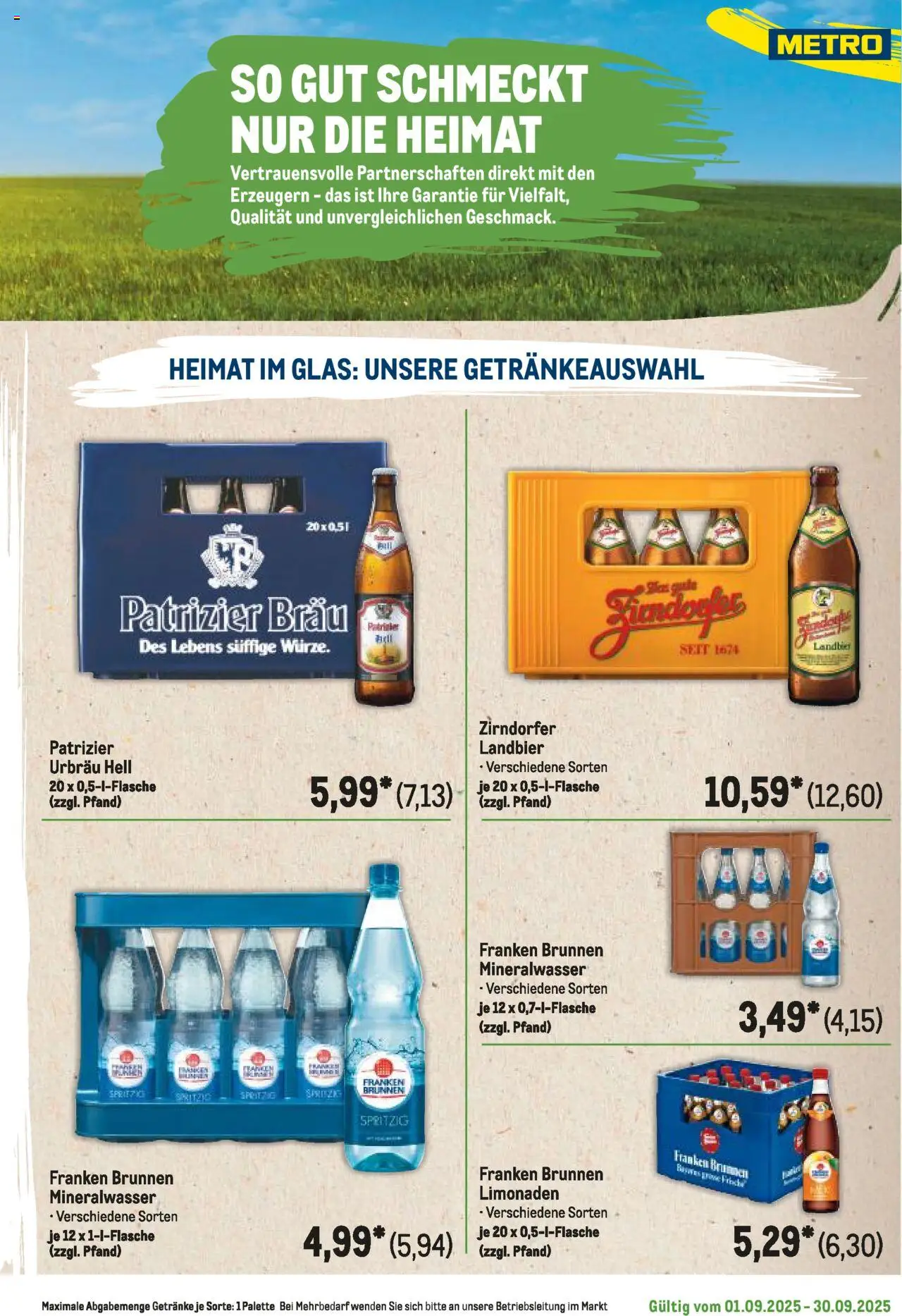 Metro Regionaler Flyer - gültig ab dem 01.09.2025 | Seite: 109 | Produkte: Mineralwasser