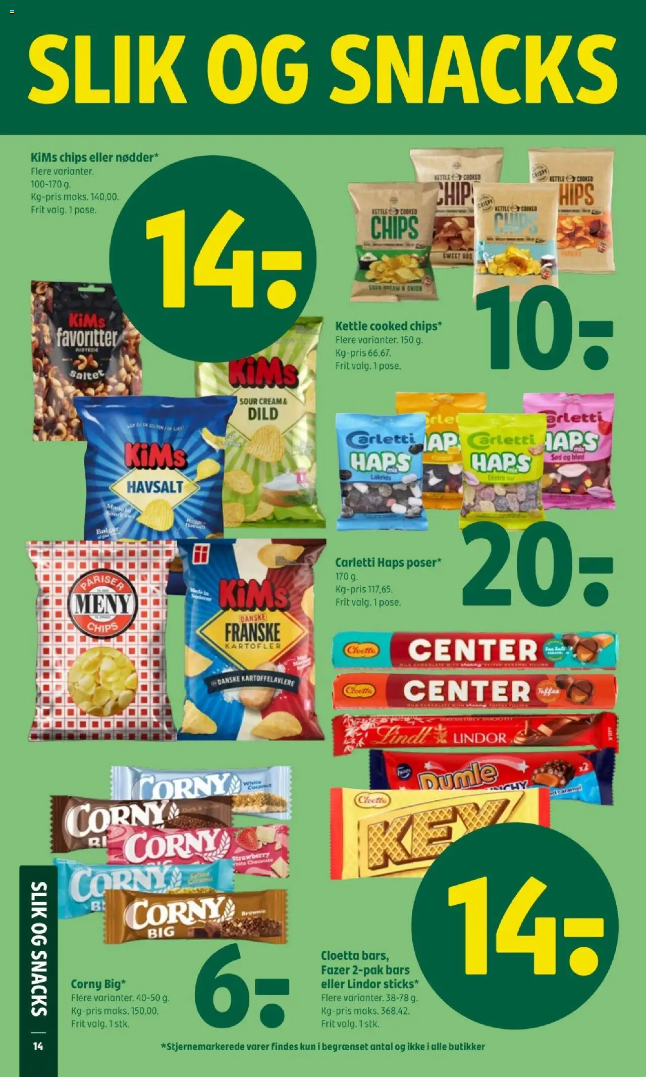 Coop 365 tilbudsavis – gyldig fra 23.10.2025 | Side: 16 | Produkter: Slik, Chips, Kartofler, Dild