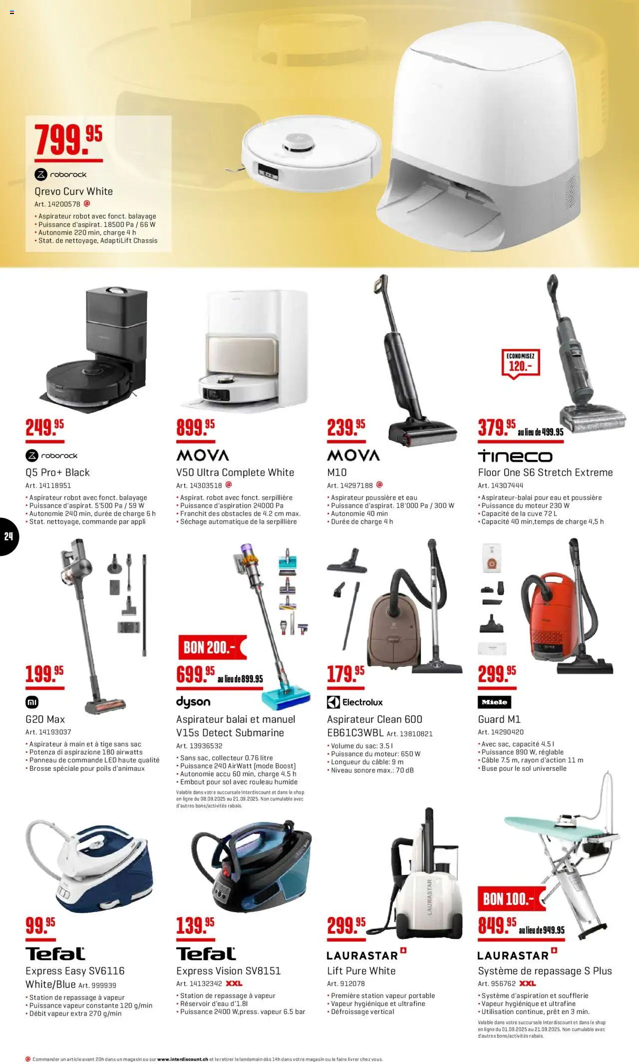 Interdiscount Aktionen Brand Love FR – gültig ab 08.09.2025 | Seite: 24 | Produkte: Miele, Dyson