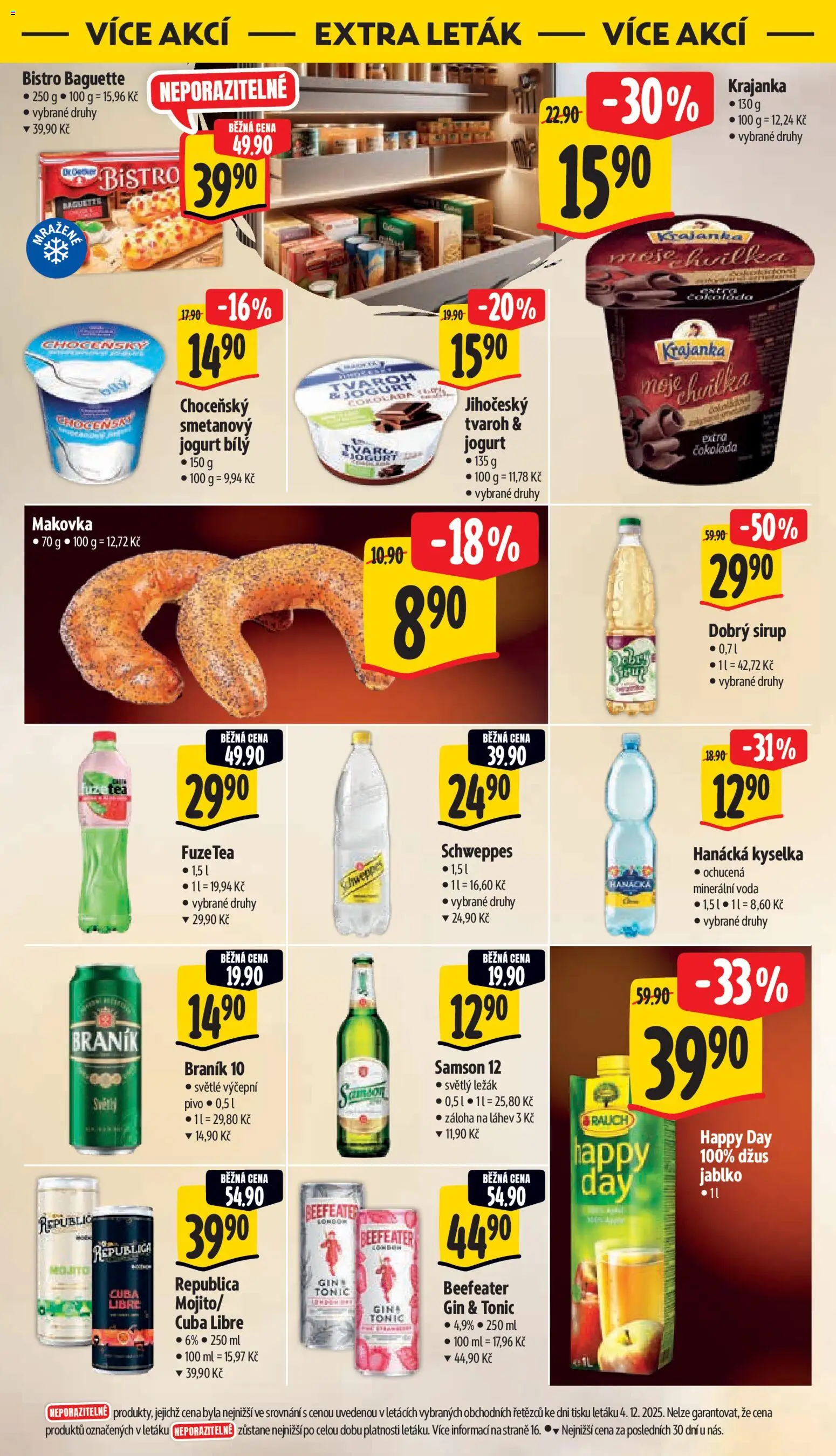 Albert leták - Supermarket od 10.12.2025 | Strana: 43 | Produkty: Fuze Tea, Braník, Republica, Bílý jogurt