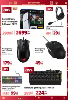 Ofertele Carrefour valabile de la 17.12.2025 | Pagină: 69 | Produse: Mouse, Tastatură, Căști, Microfon