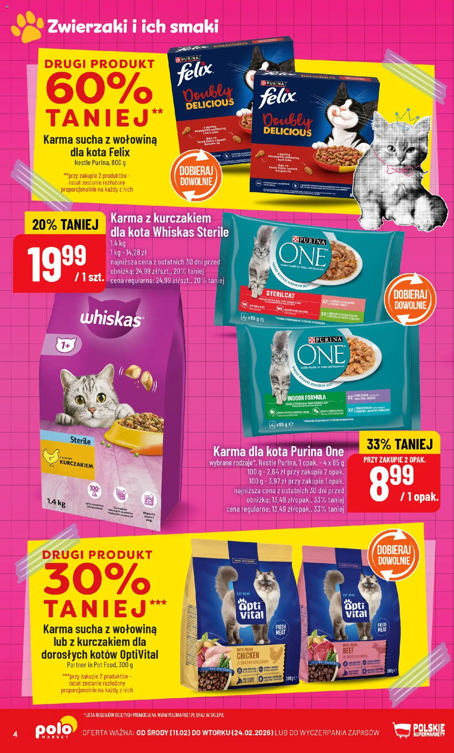 POLOmarket Gazetka - Zwierzaki i ich smaki od 11.02.2026 | Strona: 4