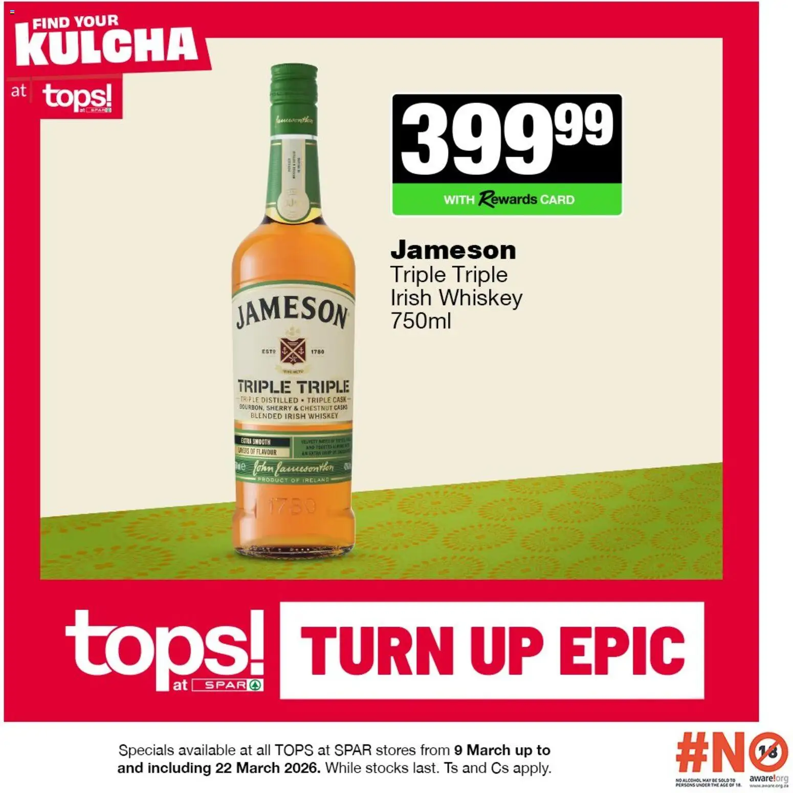 New Tops at Spar catalogue – valid from 09.03.2026 | Page: 2 | Products: Whiskey