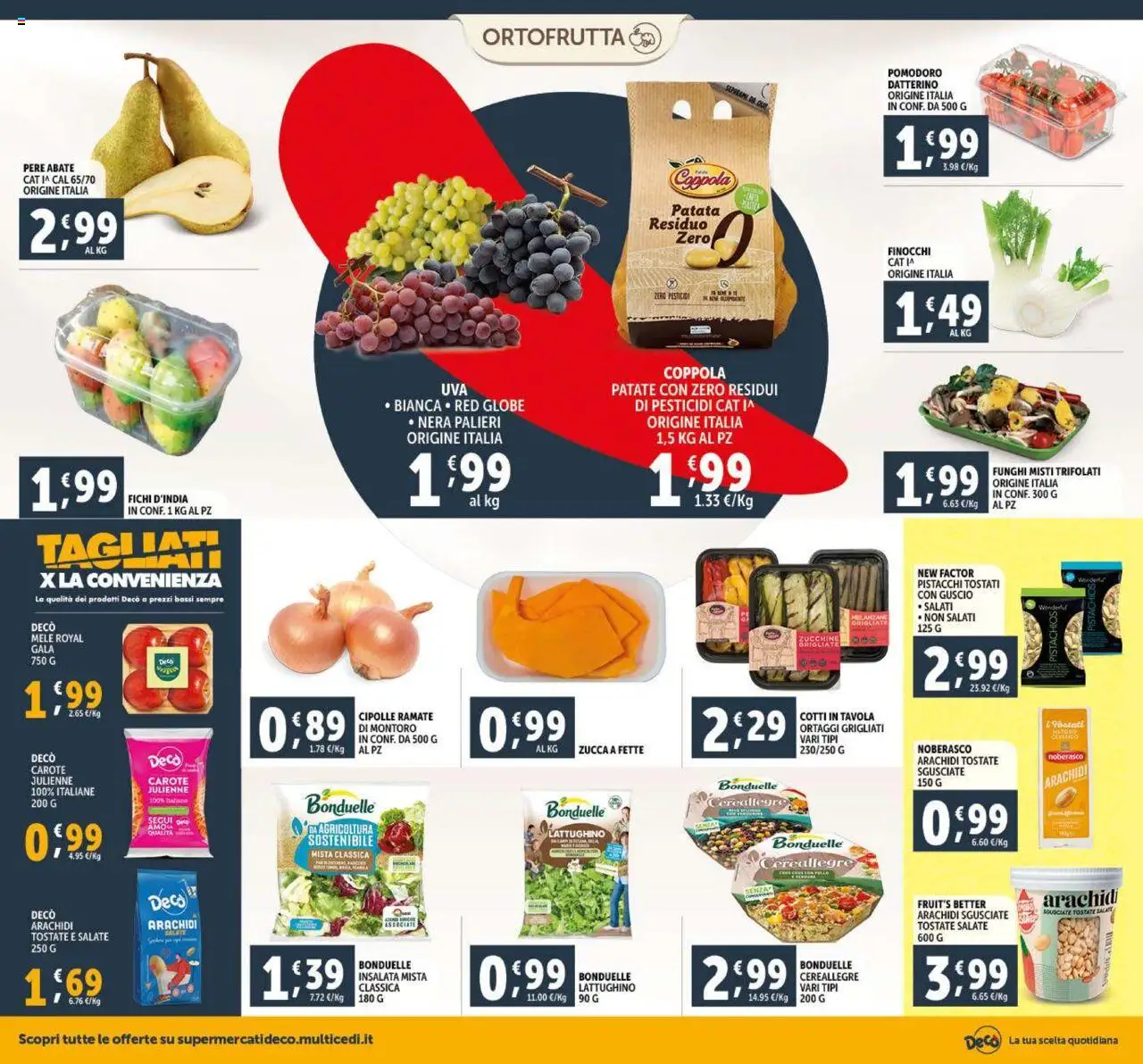 Volantino Decò del 23.09.2025 | Pagina: 6 | Prodotti: Insalata, Cipolle, Zucca, Pistacchi