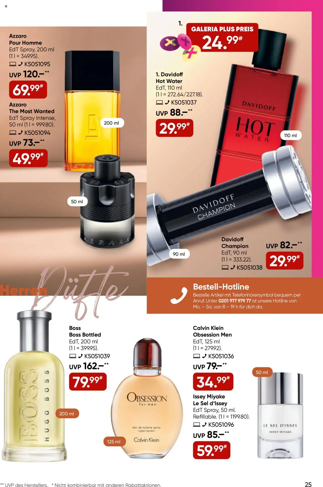 Galeria Karstadt Kaufhof Prospekt 	 – gültig ab 17.09.2025 | Seite: 25 | Produkte: Toilette, Eau de Toilette, Hugo
