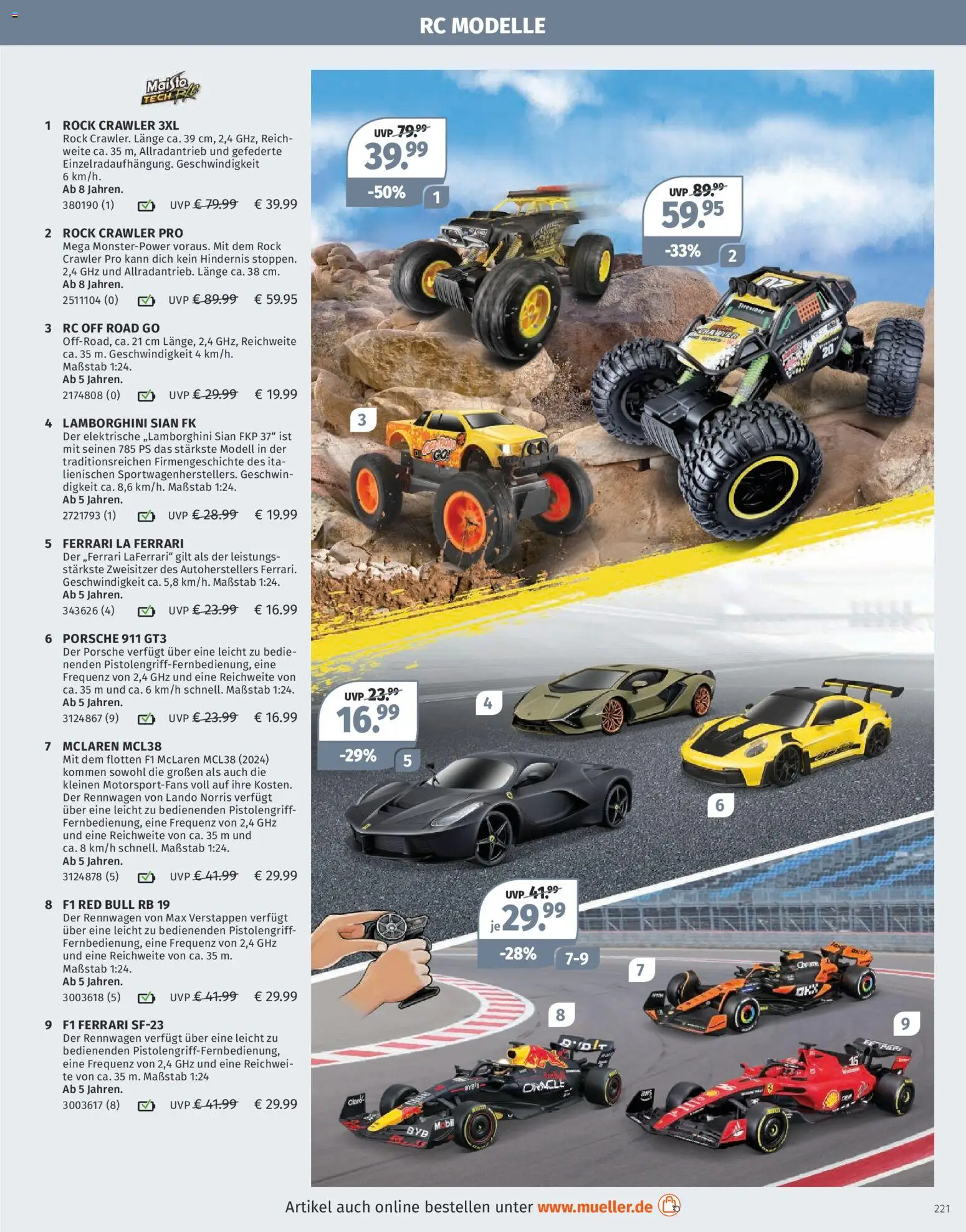 Müller Spielwarenkatalog – gültig ab 27.10.2025 | Seite: 221 | Produkte: Red bull, Rock