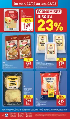 Aldi - Prévisualisation de Aldi - Catalogue de la semaine 9 valide à partir de 24.02.2026 | Page: 10 | Produits: Emmental, Raclette, Œufs, Jambon