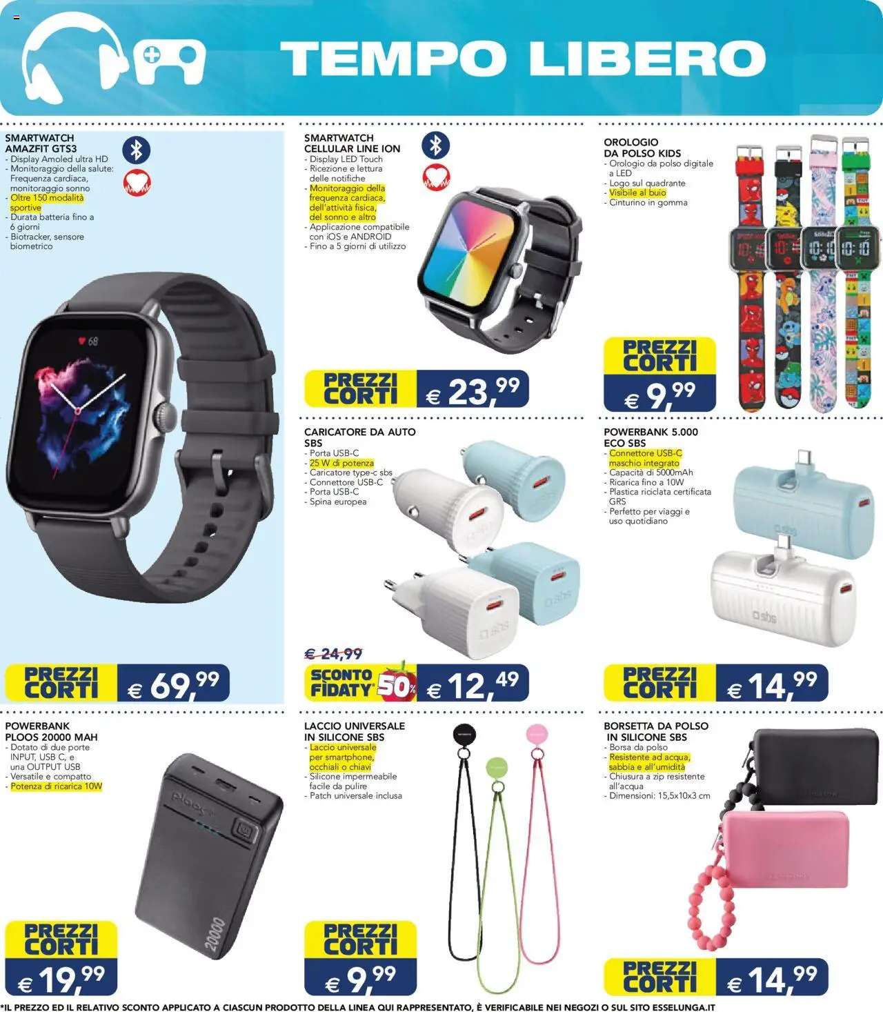 Volantino Esselunga S del 12.06.2025 | Pagina: 4 | Prodotti: Orologio, Borsa, Silicone, Smartwatch