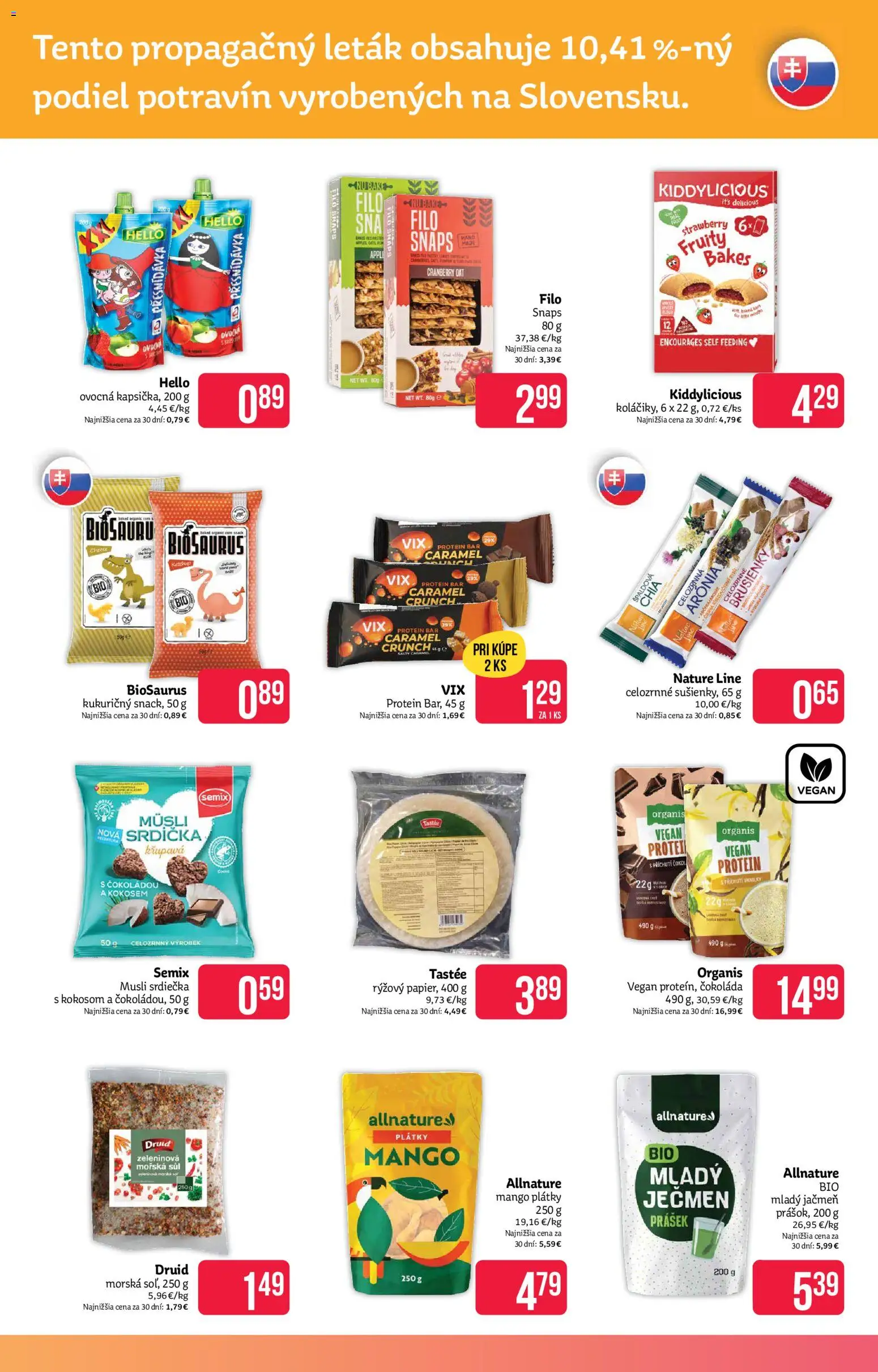 Nové Teta drogerie akcie – leták je platný od 02.03.2026 | Strana: 11 | Produkty: Protein, Čokoláda, Mango