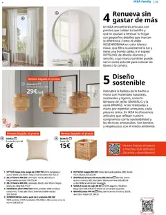Vista previa Catálogo IKEA Family válido desde el 01.04.2026 | Página: 31 | Productos: Lámpara de techo, Funda, Funda de cojín, Cesta