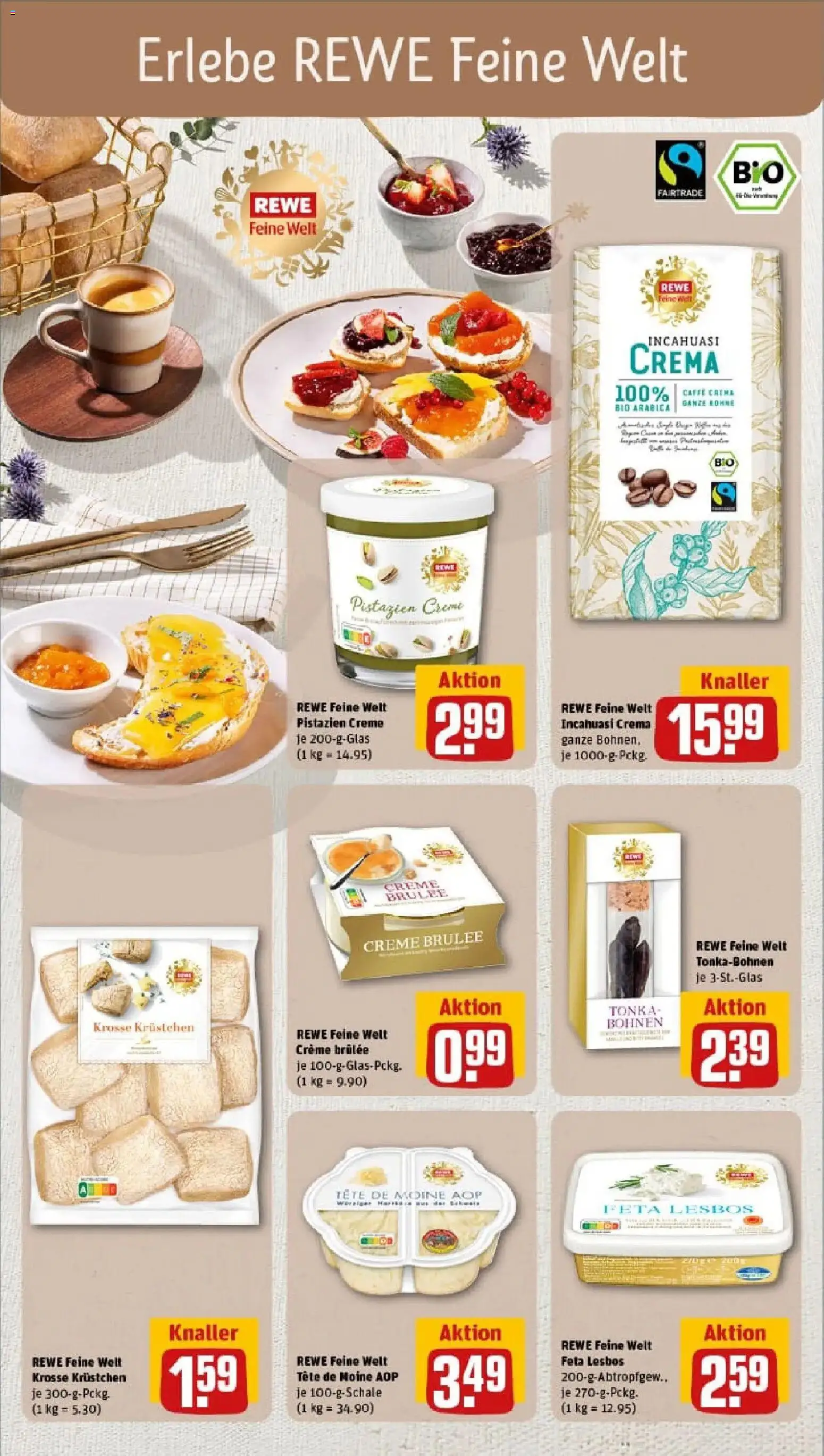 Rewe prospekt Moringen	 – gültig ab 17.11.2025 | Seite: 22 | Produkte: Feta, Pistazien, Creme, Creme brulee