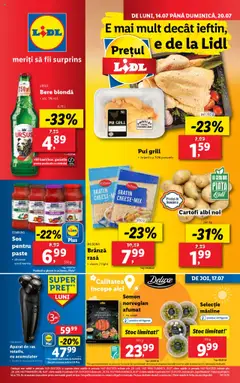 Catalog Lidl – previzualizare al pliantului de la Lidl valabil de la 14.07.2025