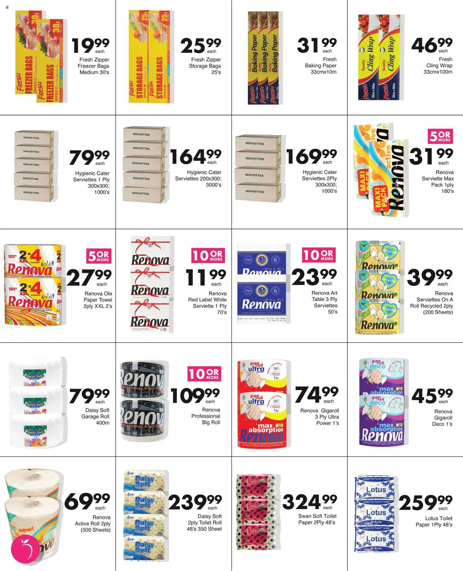 New Save catalogue – valid from 17.11.2025 | Page: 23 | Products: Freezer, Table, Towel, Paper