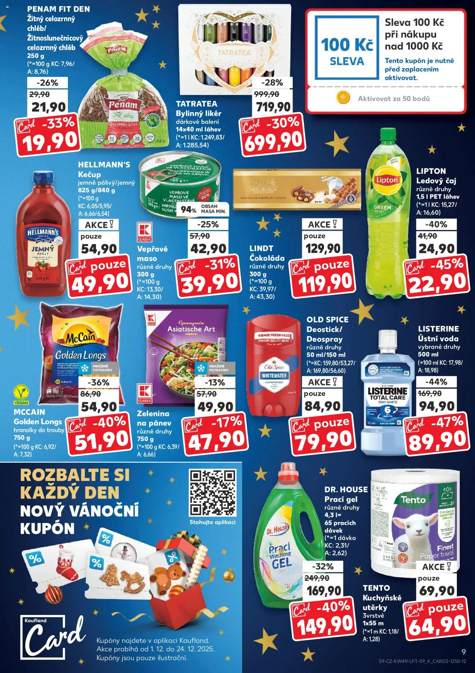 Kaufland leták - Ostrava od 03.12.2025 | Strana: 9 | Produkty: Vegan, Hranolky, Likér, Listerine
