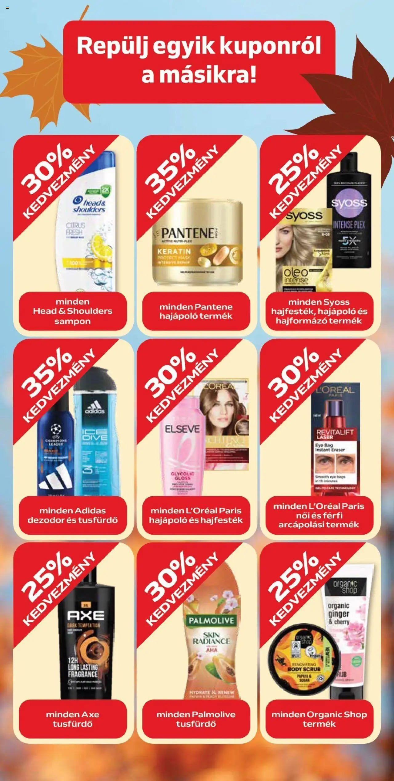 Auchan akciós ujság - amely érvényes a következő dátumtól: 02.10.2025 | Oldal: 5 | Termékek: Hajformázó, Sampon, Tusfürdő, Dezodor
