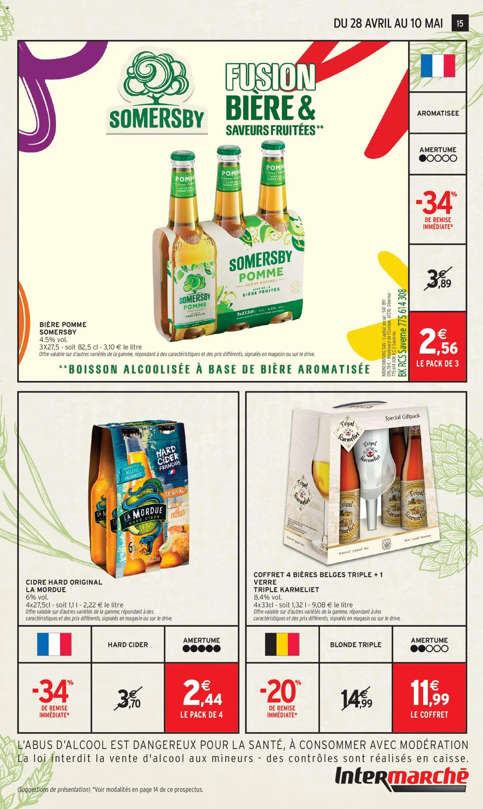 {H1} | Page: 15 | Produits: Pomme, Base, Cidre, Bière