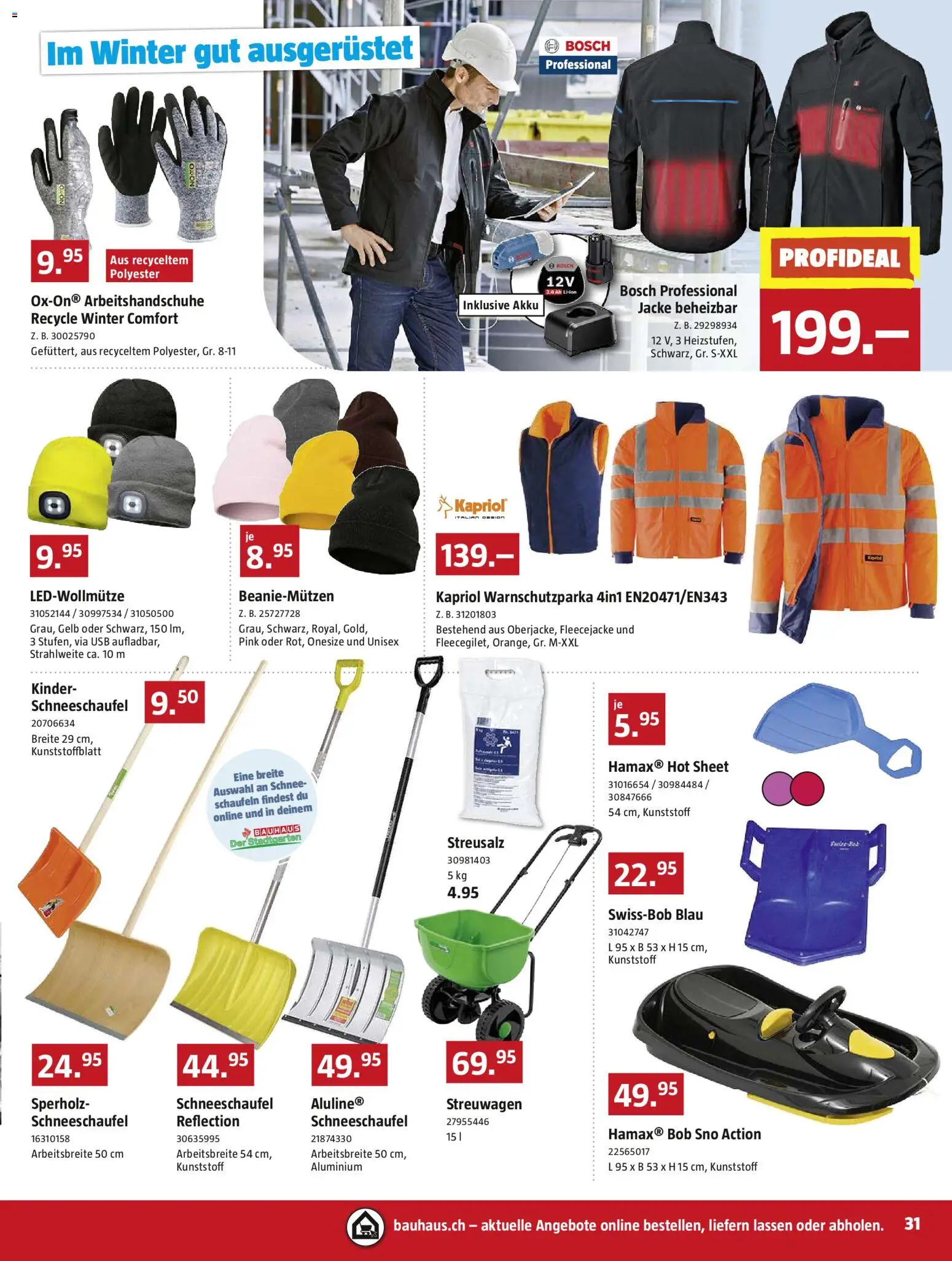 Bauhaus Aktionen – gültig ab 29.12.2025 | Seite: 31 | Produkte: Jacke, Usb, Bosch