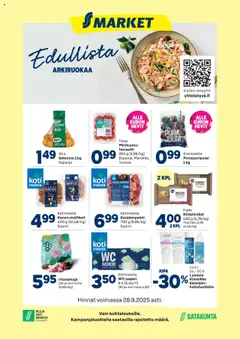 S-market-mainoslehti voimassa 24.09.2025 alkaen