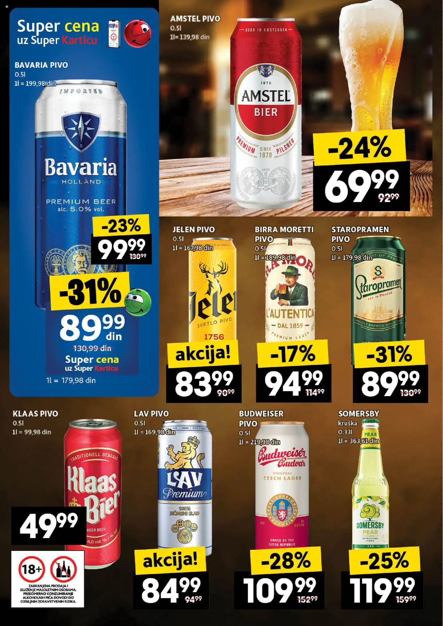 Idea katalog - važi od 06.11.2025 | Strana: 26 | Proizvode: Budweiser, Somersby, Pica, Pivo