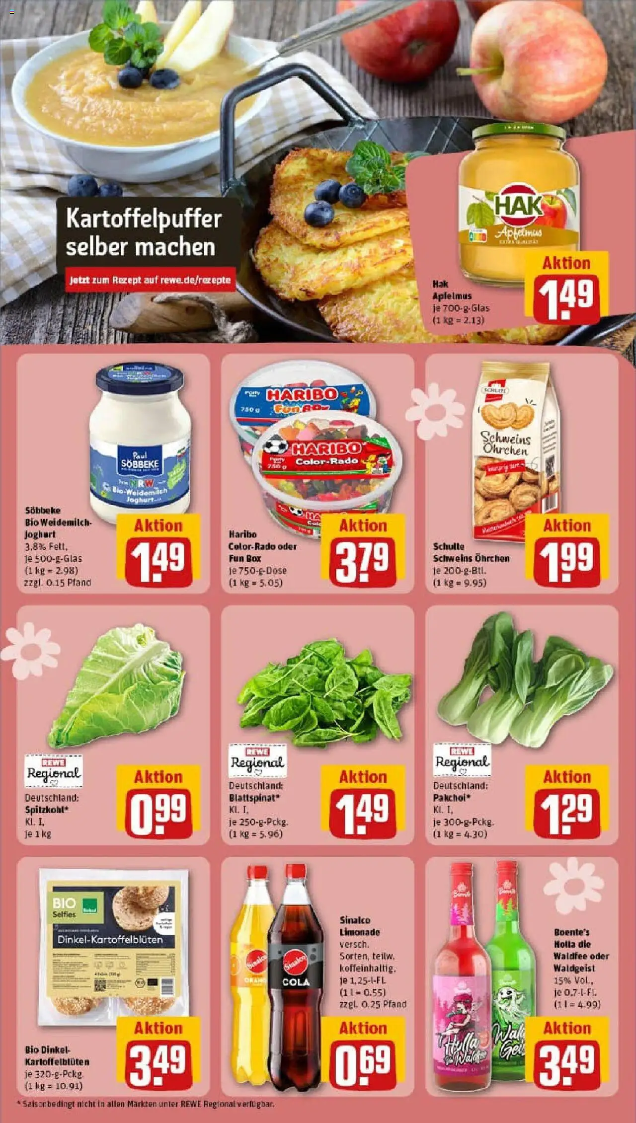 Rewe prospekt Dortmund / Aplerbeck	 - gültig ab dem 03.08.2025 | Seite: 19 | Produkte: Joghurt, Box, Limonade, Apple