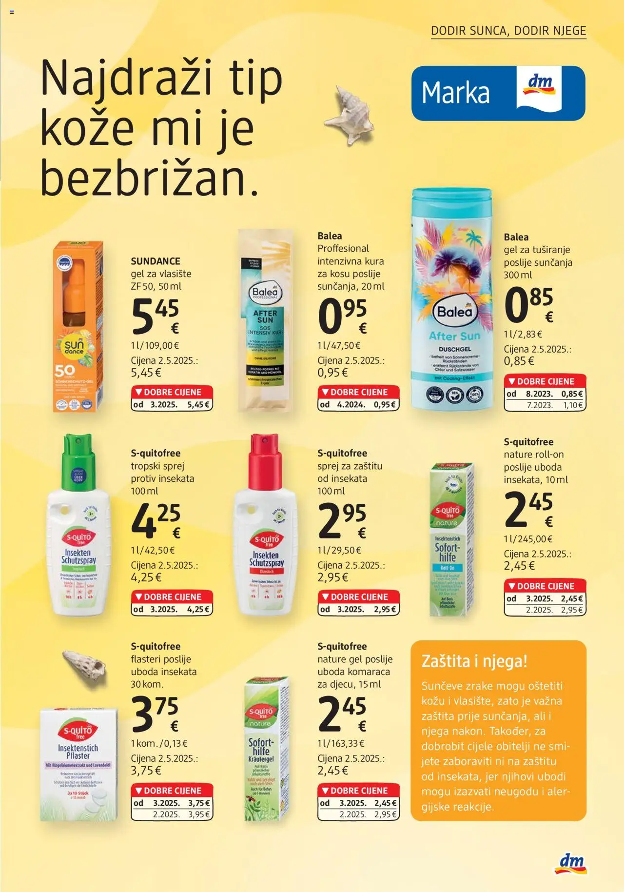 DM katalog | vrijedi od 01.08.2025 | Stranica: 5 | Proizvodi: Flasteri, Gel za tuširanje
