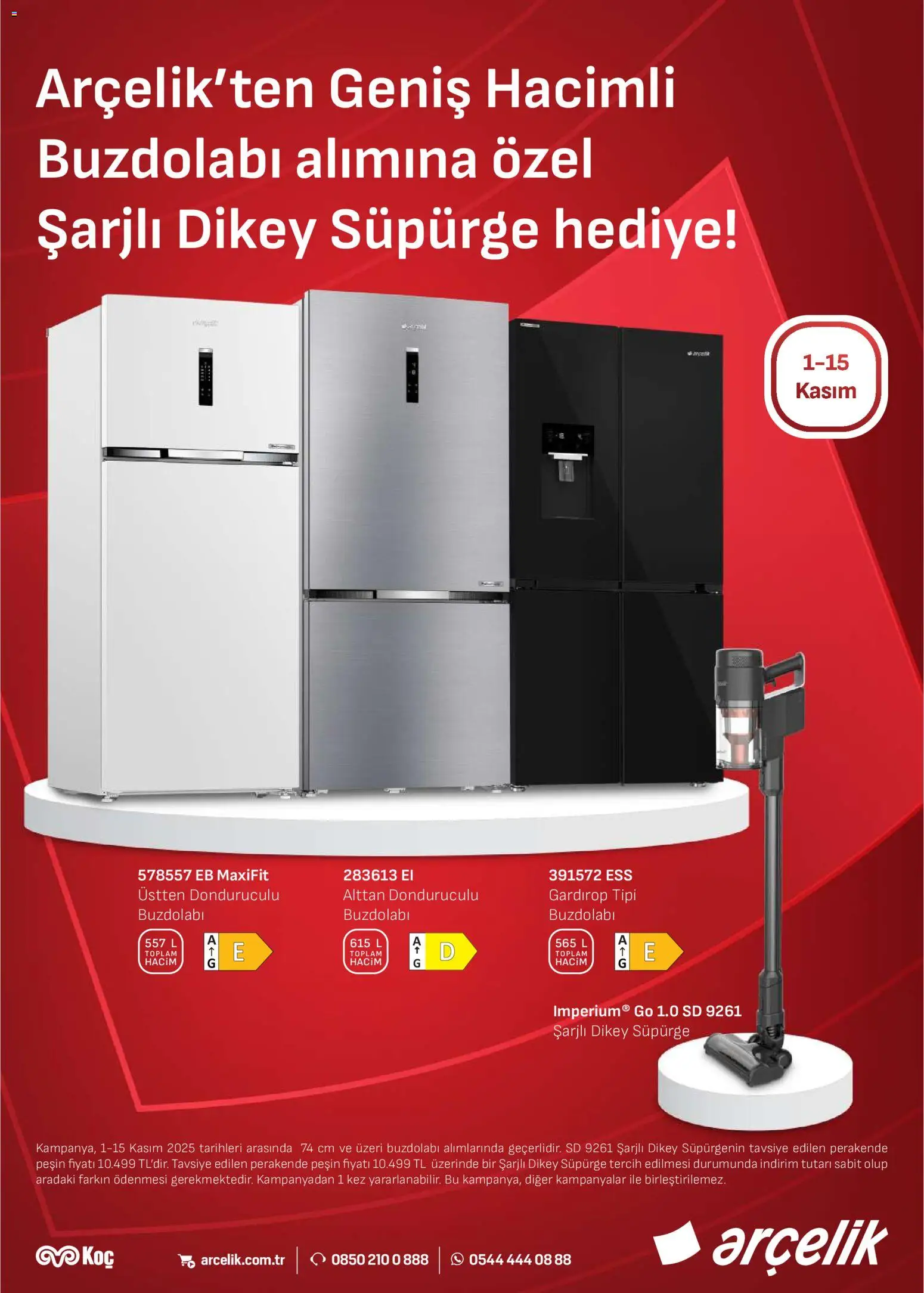 Arçelik Katalog - 01.11.2025 tarihinden itibaren geçerlidir | Sayfa: 5 | Ürünler: Gardırop, Buzdolabı