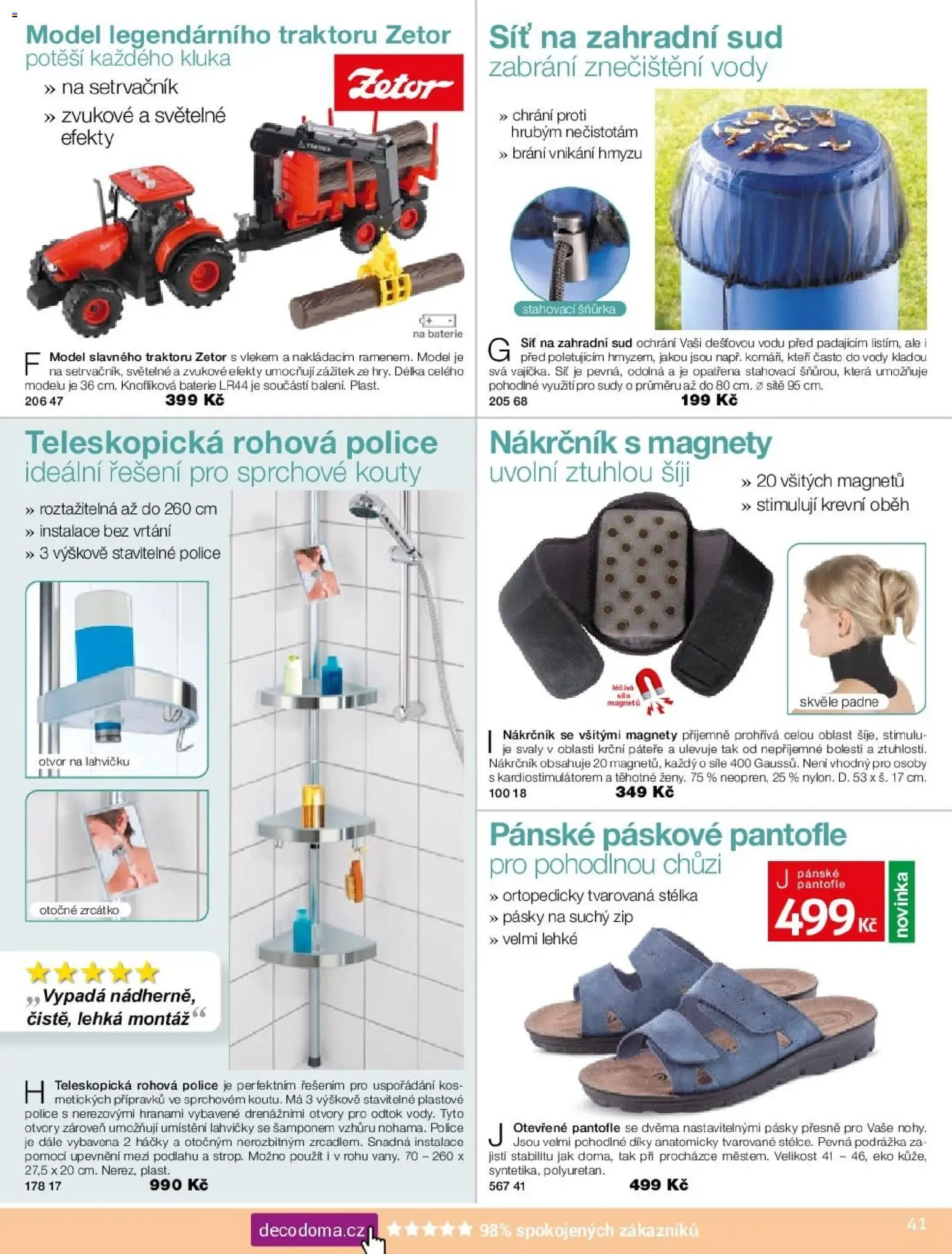 Decodoma katalog od 16.02.2026 | Strana: 41 | Produkty: Pantofle, Síť, Nákrčník, Koš