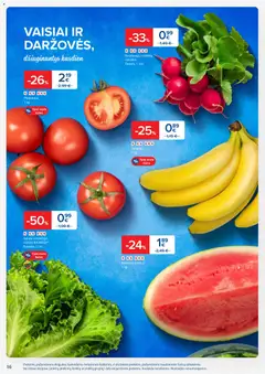 MAXIMA leidinys galioja nuo 27.01.2026 | Puslapis: 16 | Prekių: Salota, Pomidorai, Bananai