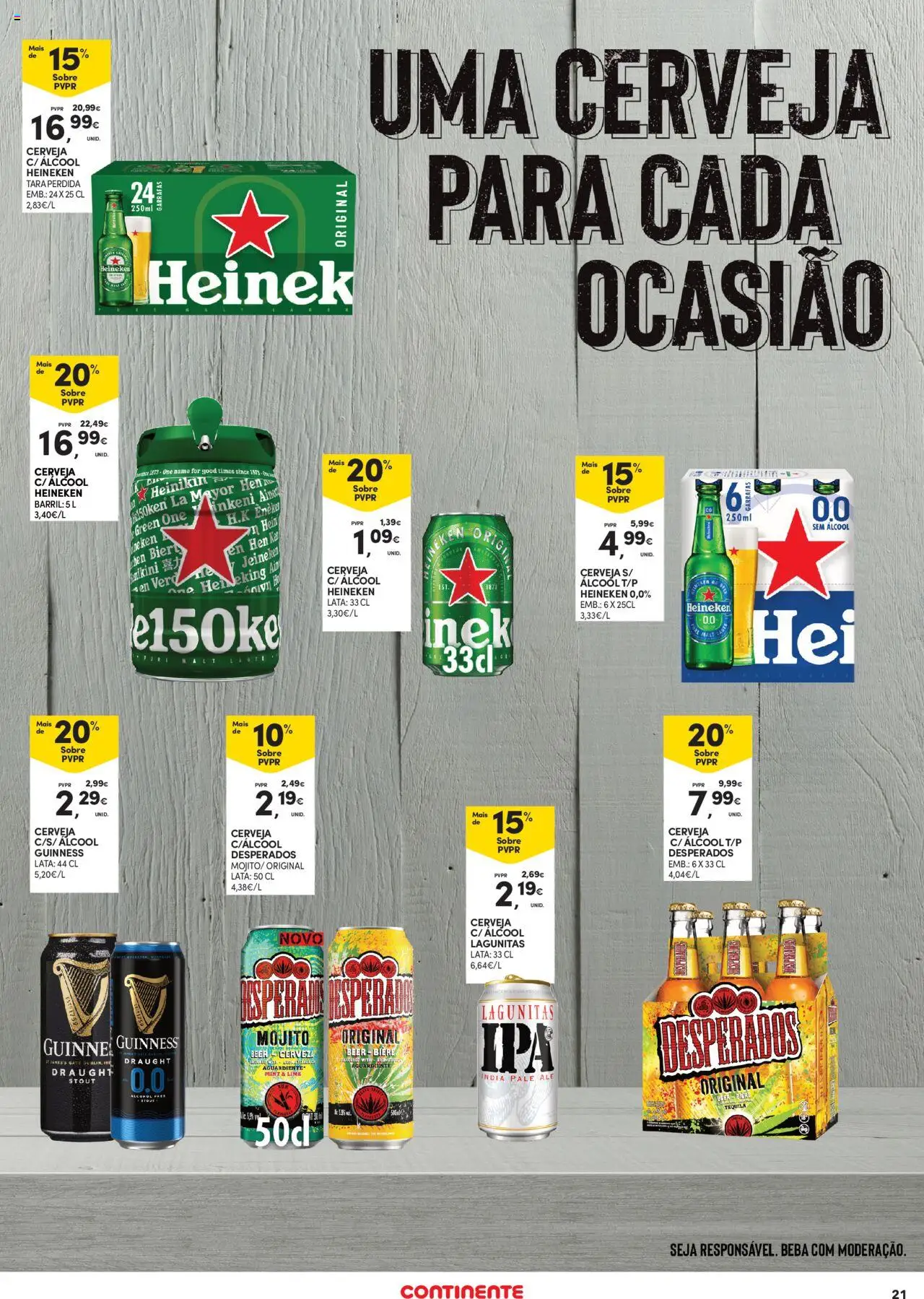 Continente - Açores │ válido de 02.10.2025 | Página: 21 | Produtos: Cerveja, Tequila