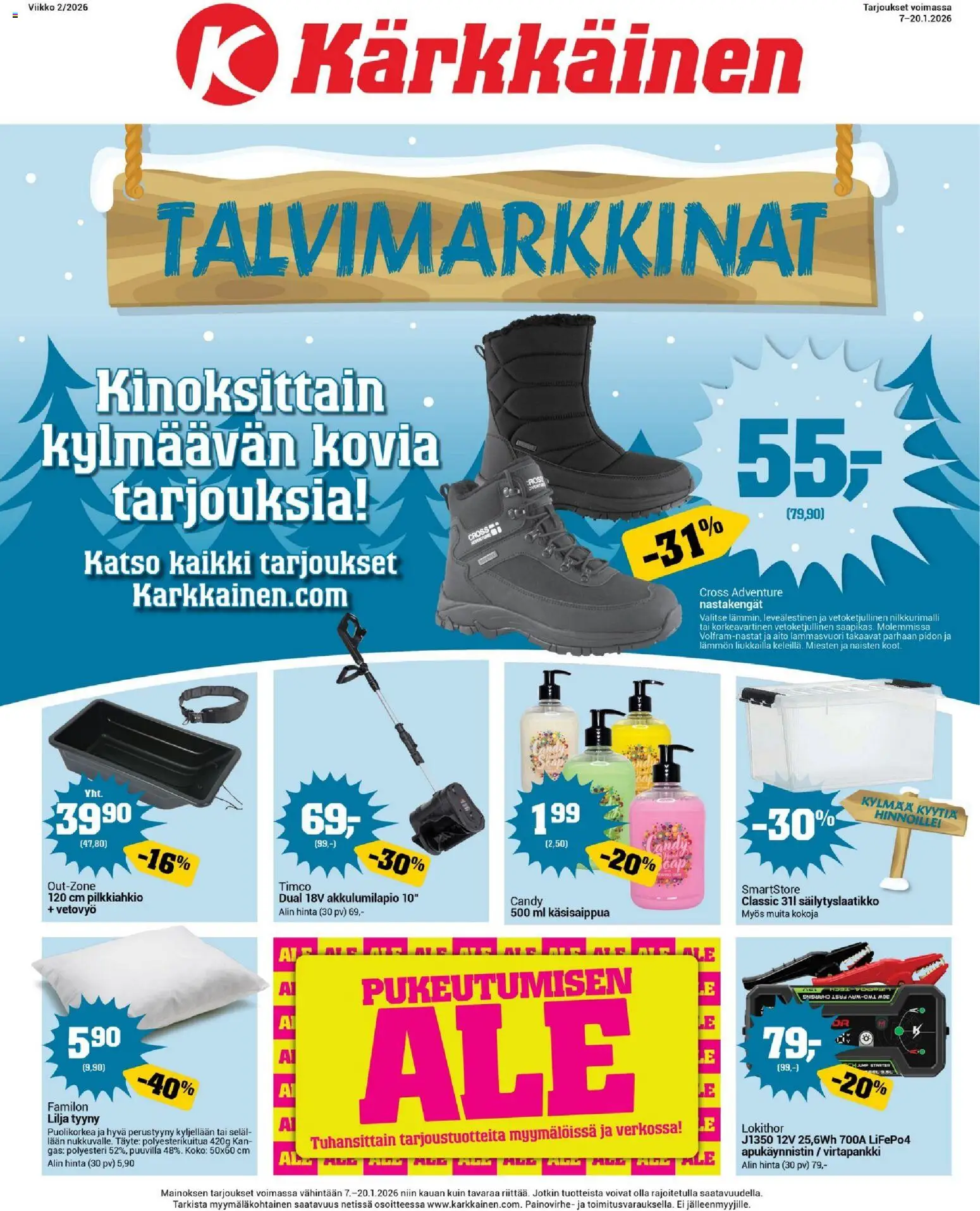 Kärkkäinen tarjoukset – voimassa 07.01.2026 alkaen | Sivu: 1 | Tuotteet: Käsisaippua, Tyyny