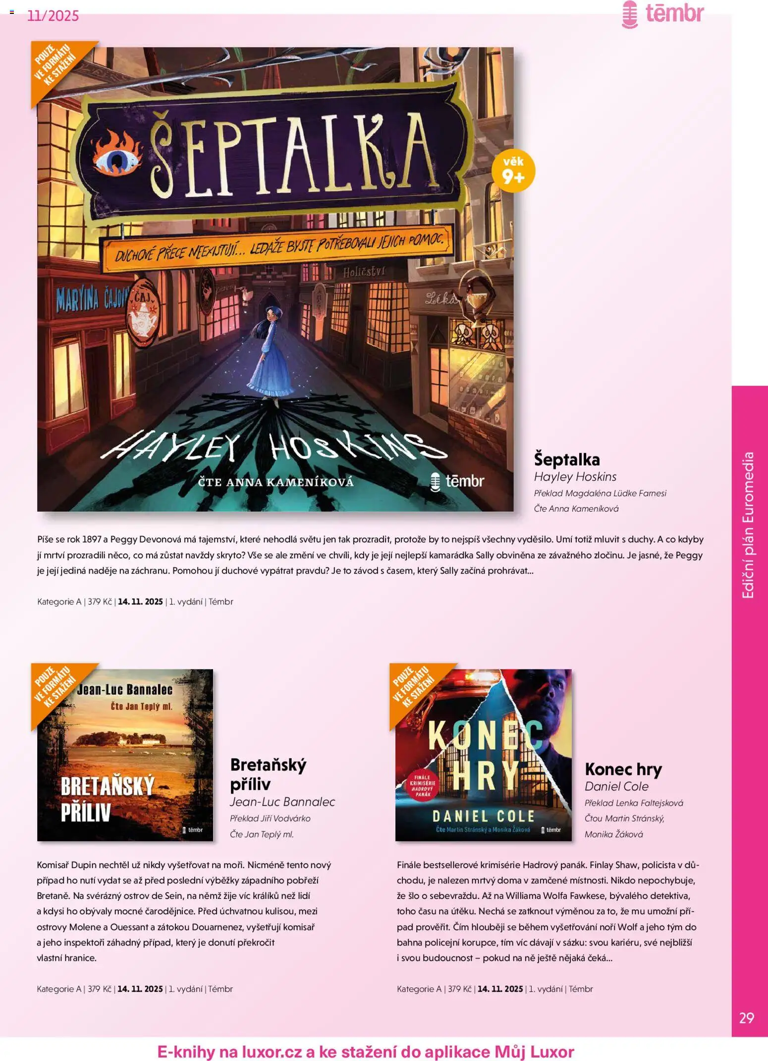 Knižní klub leták - listopad 2025 od 01.11.2025 | Strana: 29 | Produkty: Panák