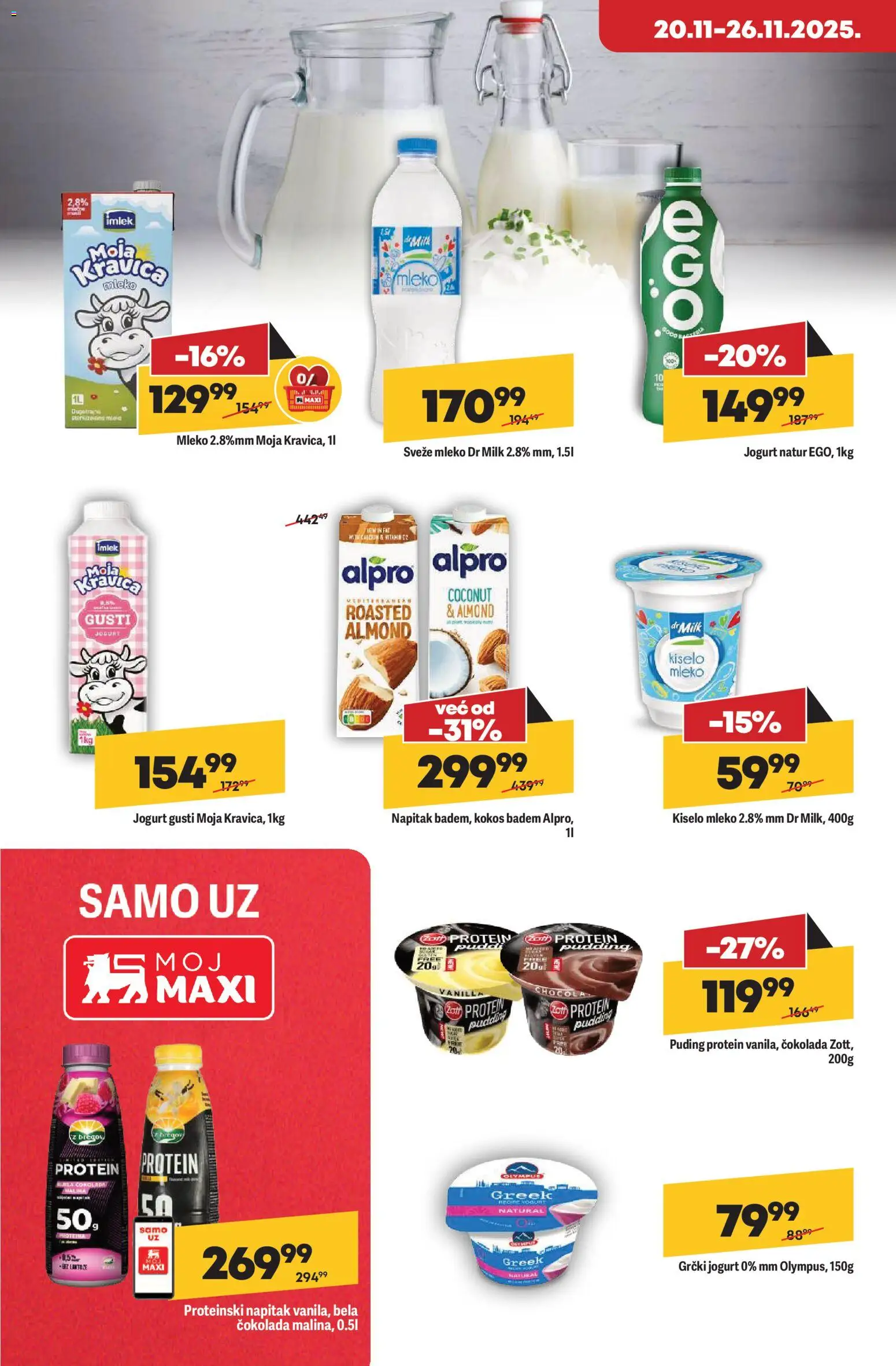 Maxi katalog - važi od 20.11.2025 | Strana: 12 | Proizvode: Protein, Badem, Puding, Jogurt