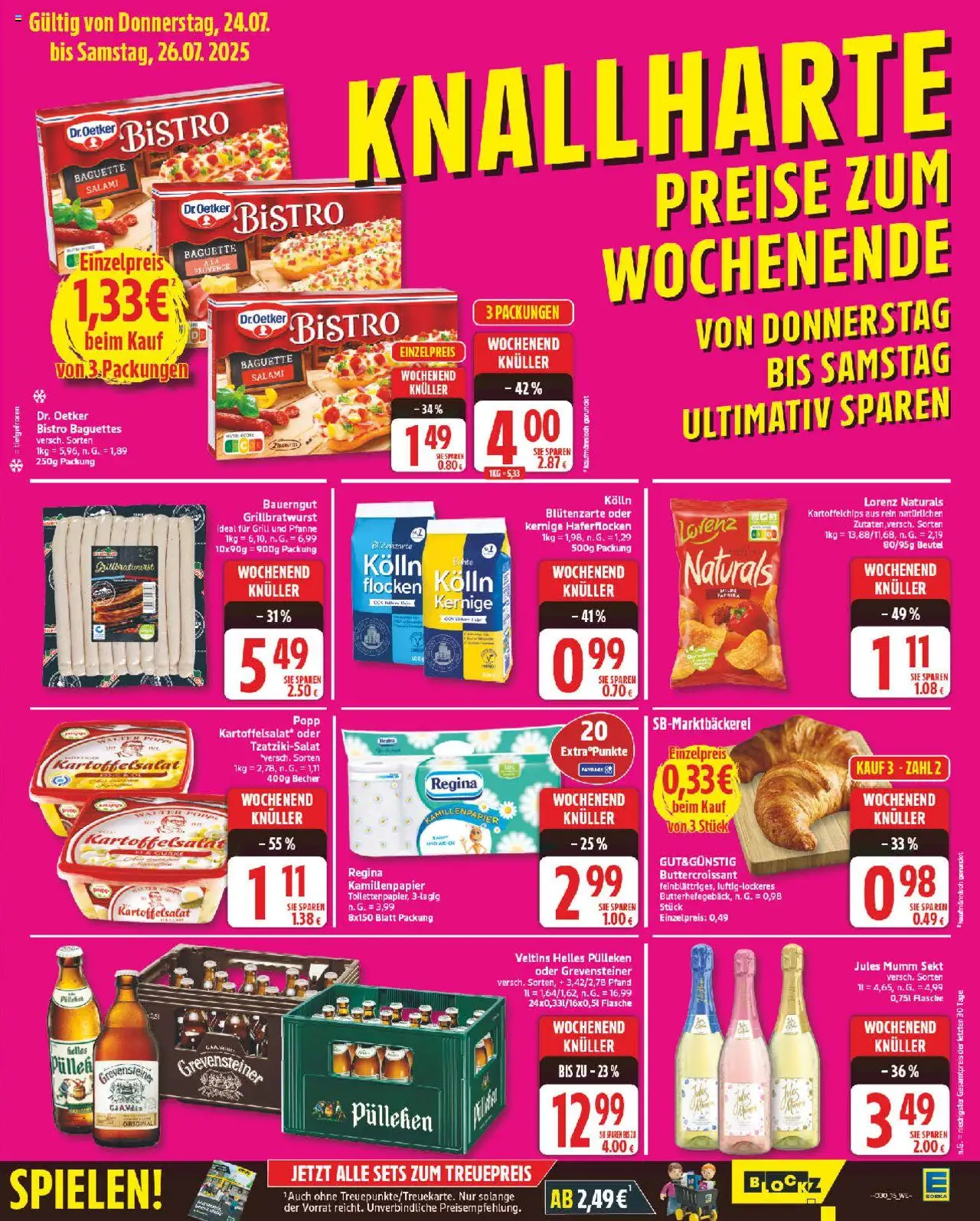 Edeka Prospekt 	 - gültig ab dem 21.07.2025 | Seite: 15 | Produkte: Mumm sekt, Croissant, Bauerngut, Veltins