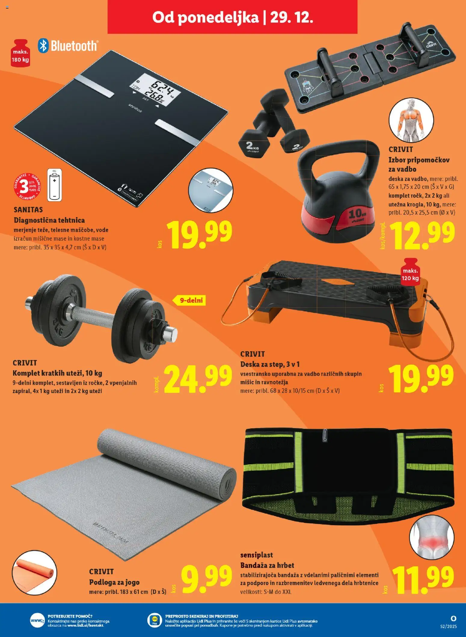 Novi Lidl katalog ponudbe – veljaven od 23.12.2025 | Stran: 49 | Izdelki: Podloga, Tehtnica