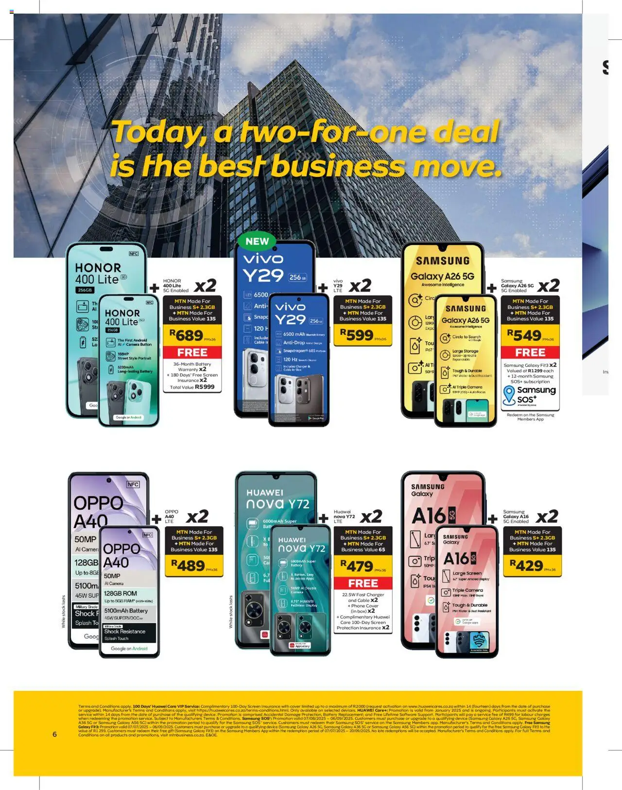 MTN Business Deals │ valid from 07.08.2025 | Page: 6 | Products: Phone, Box, Battery, Water