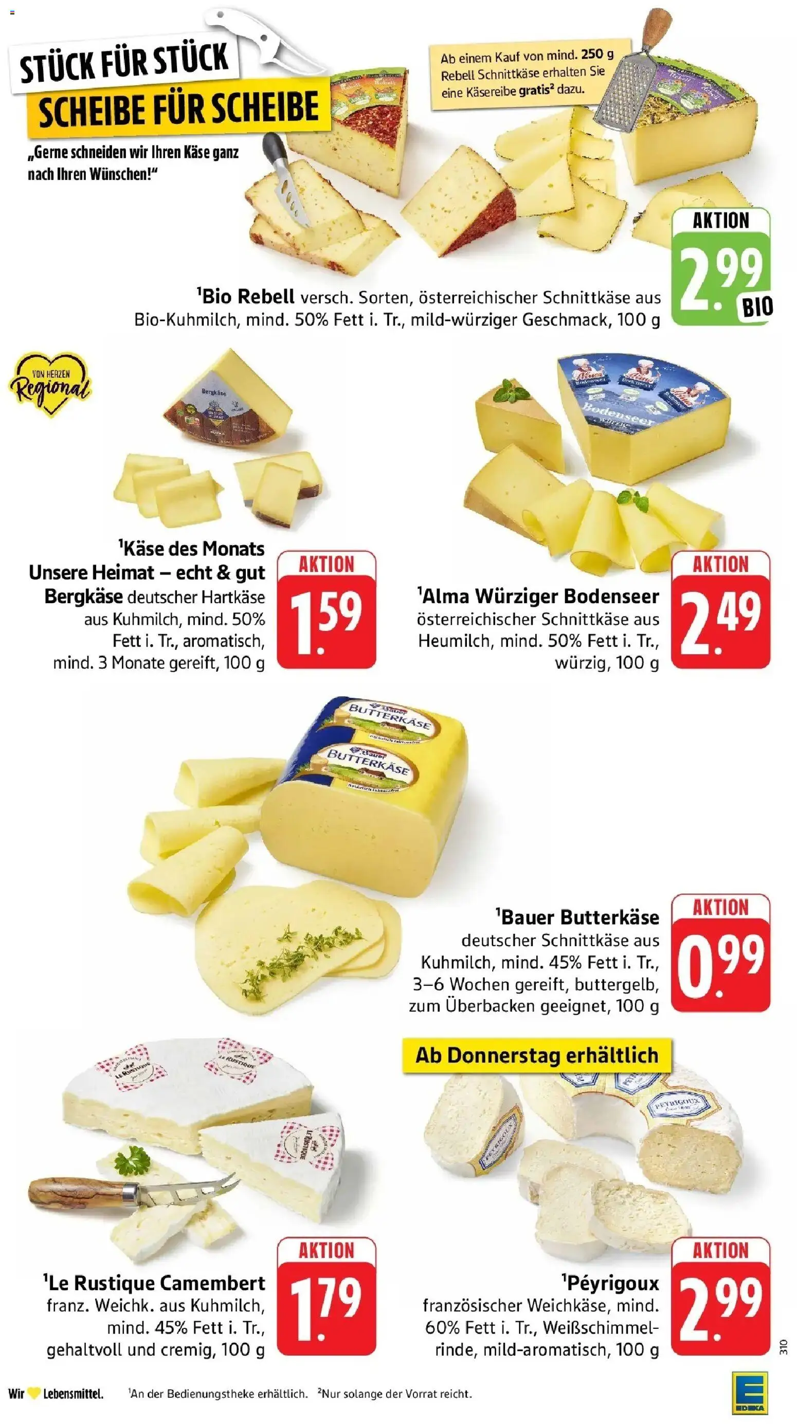 Edeka prospekt Weinstadt - Endersbach	 – gültig ab 16.03.2026 | Seite: 16 | Produkte: Käse