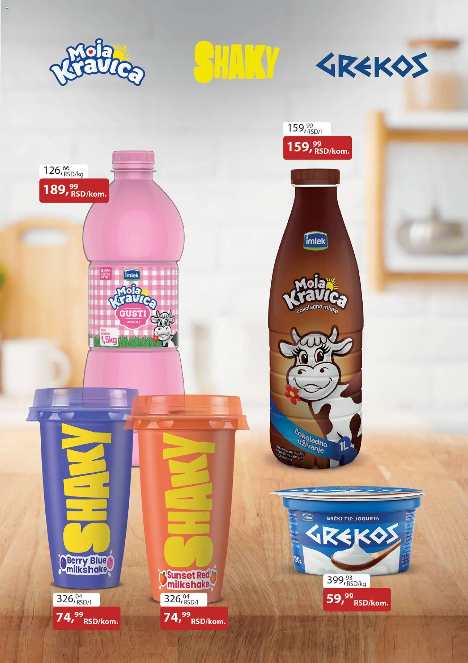 Zlatan Trag katalog - važi od 11.02.2026 | Strana: 3 | Proizvode: Čokoladno mleko, Moja kravica, Mleko, Jogurt